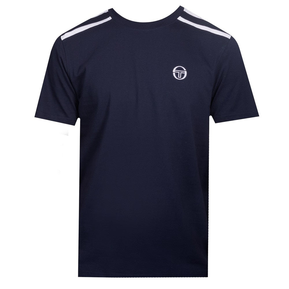 SERGIO TACCHINI LOCCHI T-SHIRT MARITIME BLUE/WHITE