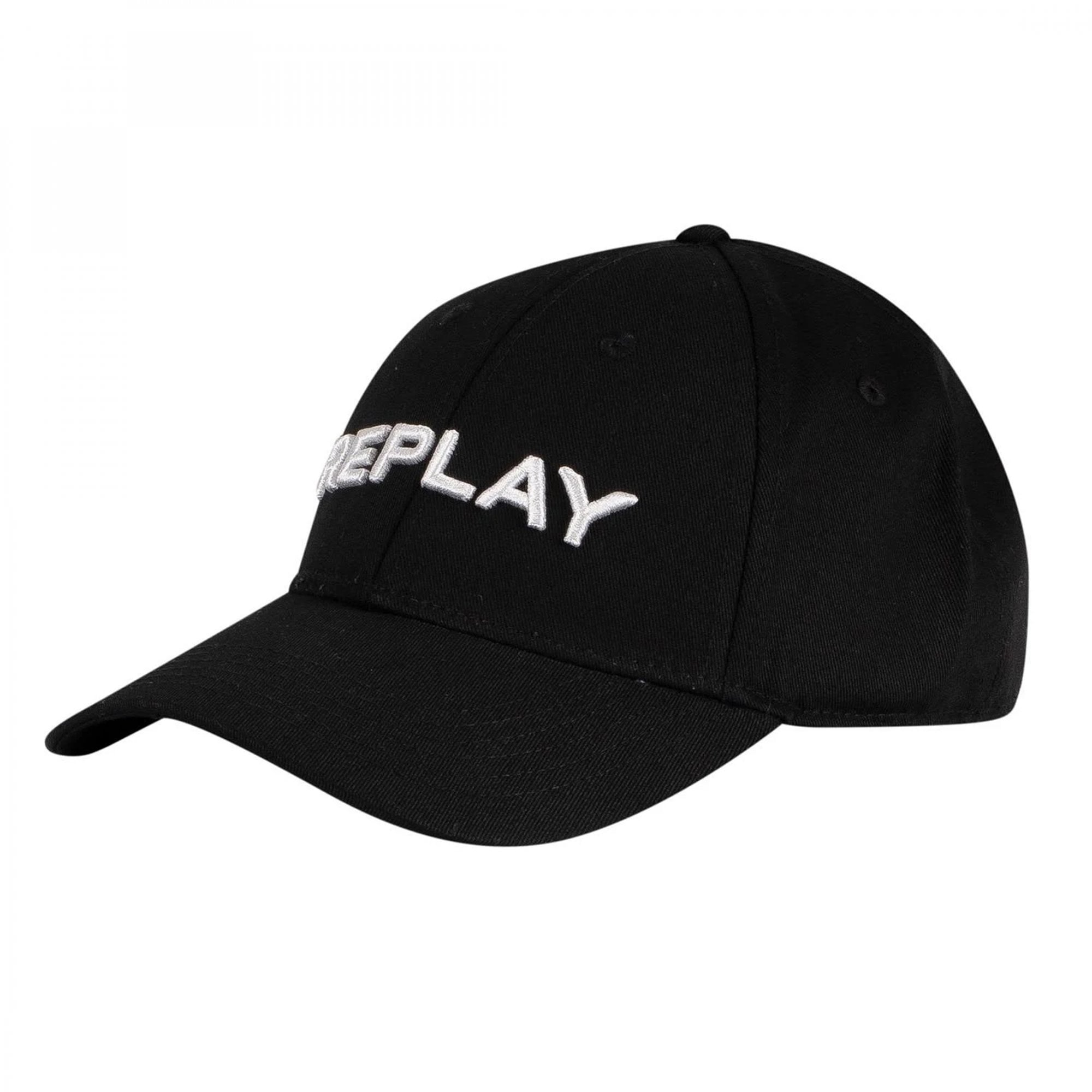 Replay Logo Black Baseball Cap AX4161