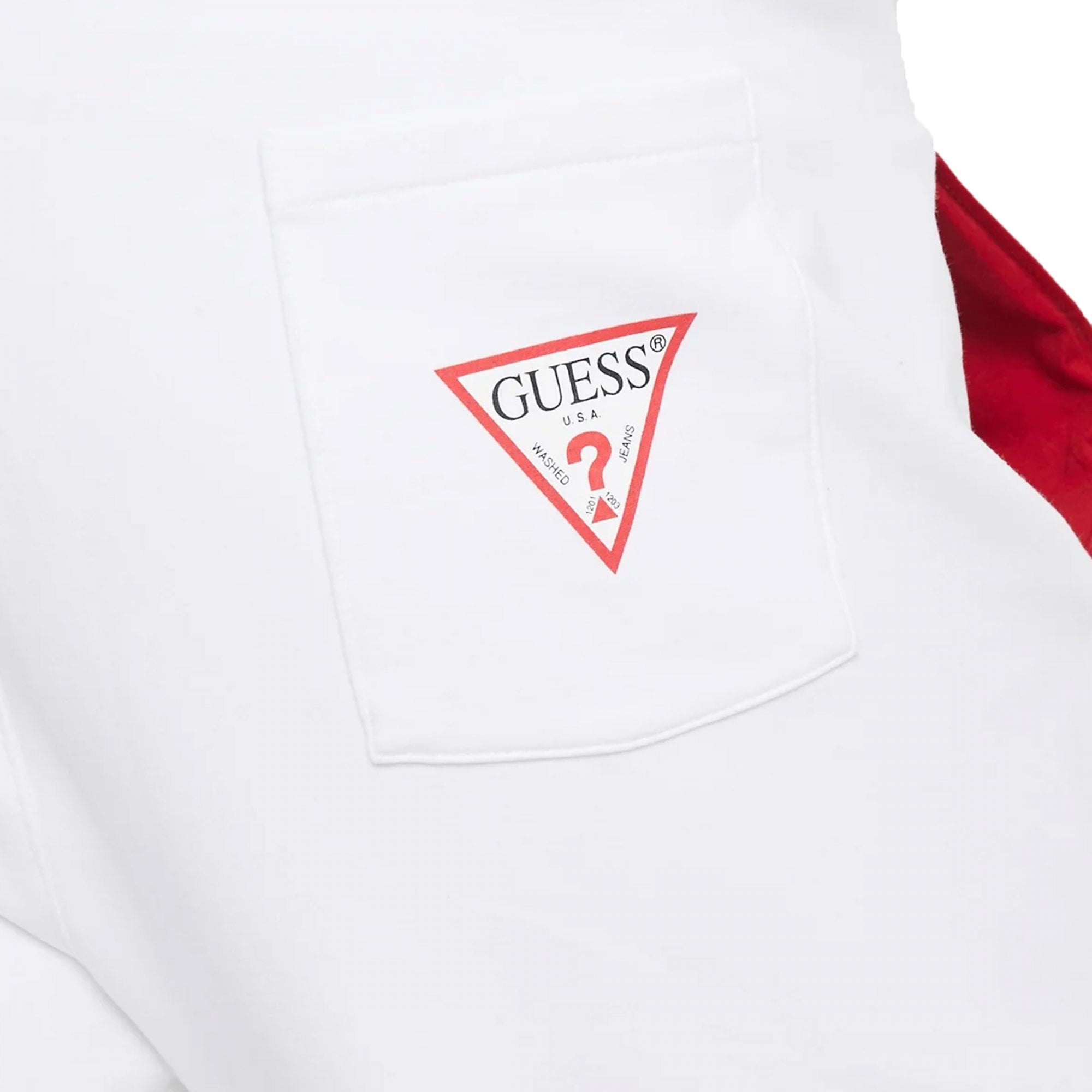 Guess Adam Pants White Jog Bottoms M1RB37K6ZS1