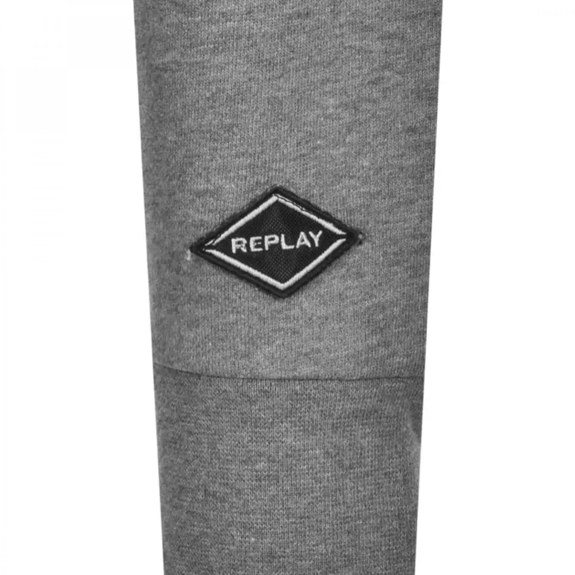 Replay Logo Crew Neck Sweatshirt Grey M3509