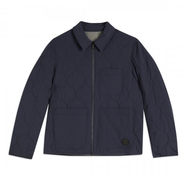 Ted Baker Schuss Navy Reversible Quilted Jacket