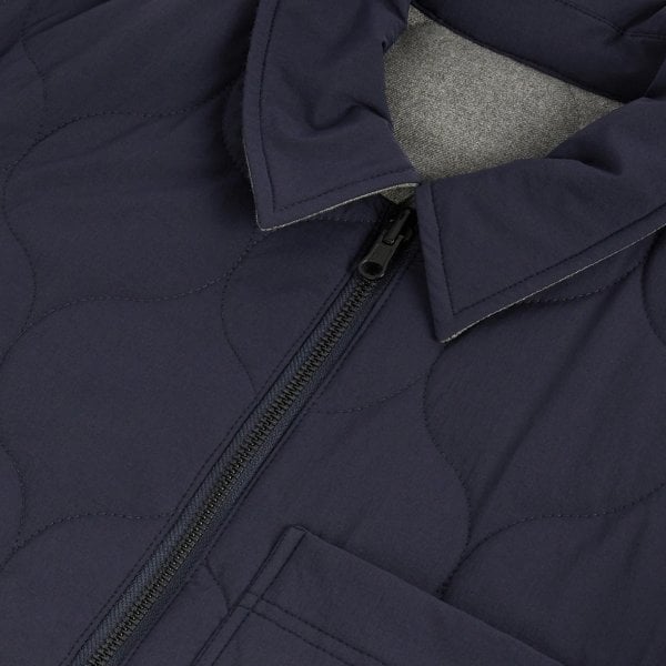 Ted Baker Schuss Navy Reversible Quilted Jacket