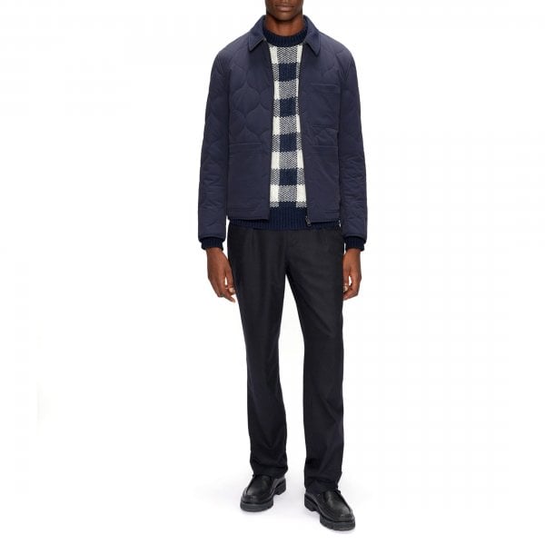 Ted Baker Schuss Navy Reversible Quilted Jacket