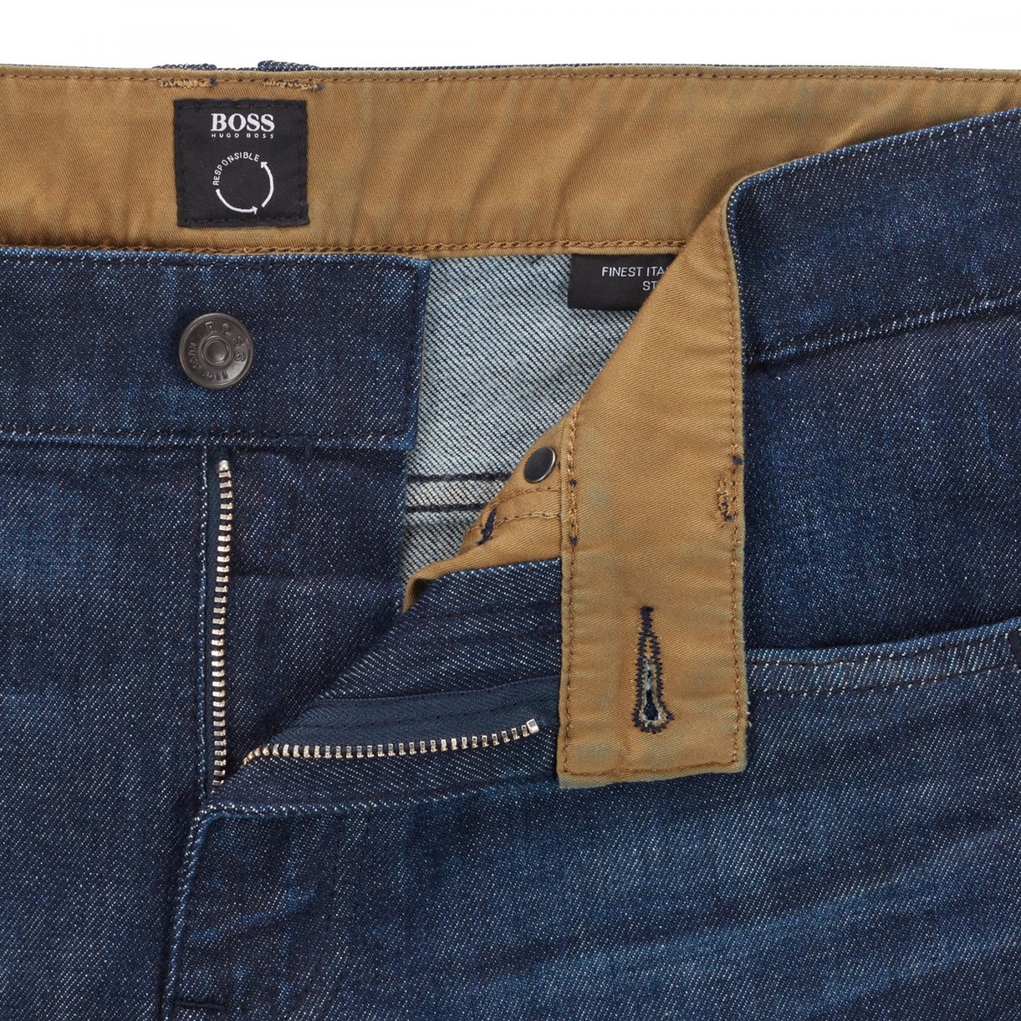 Hugo Boss Delaware3-1+ Blue Washed Slim Fit Jeans 410 50458124