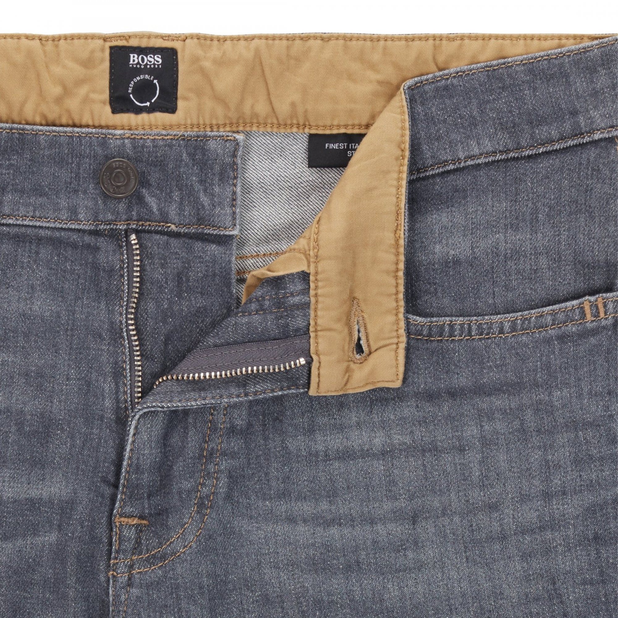Hugo Boss Delaware3-1+ Grey Washed Slim Fit Jeans 030 50458127