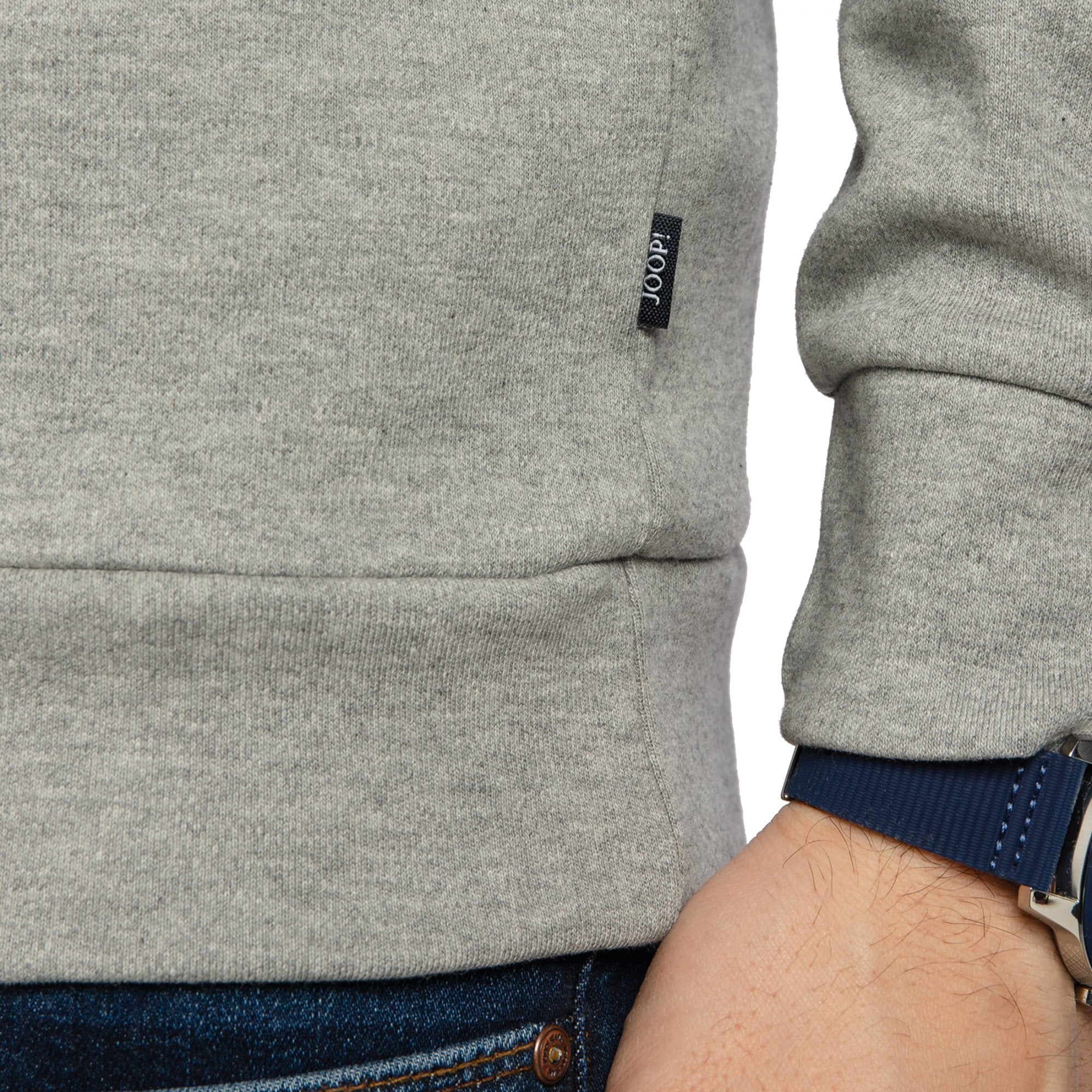 Joop! Alfred Crew Neck Light Grey Logo Sweatshirt