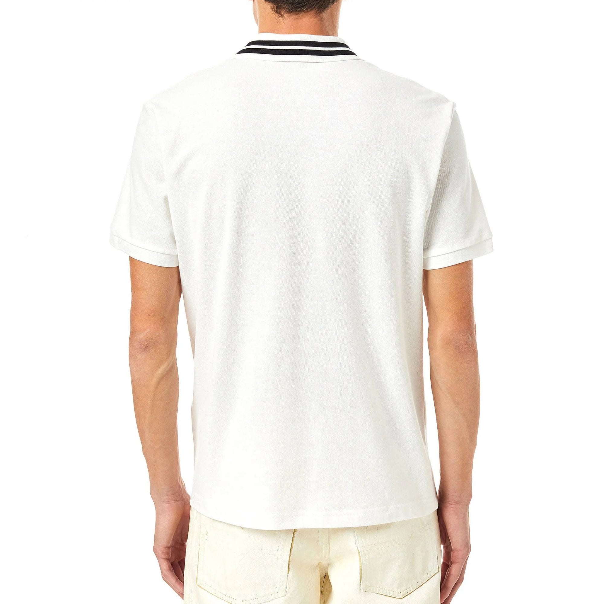 Diesel T-Vaida White Pique Polo
