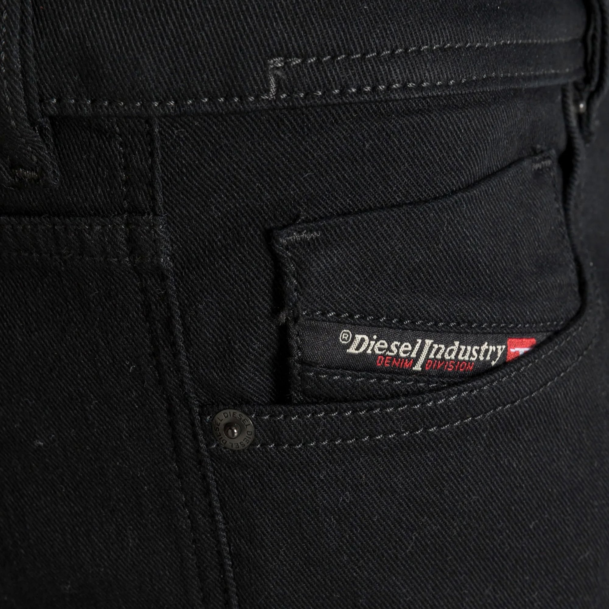 Diesel Sleenker Stretch Black Jeans 09C51