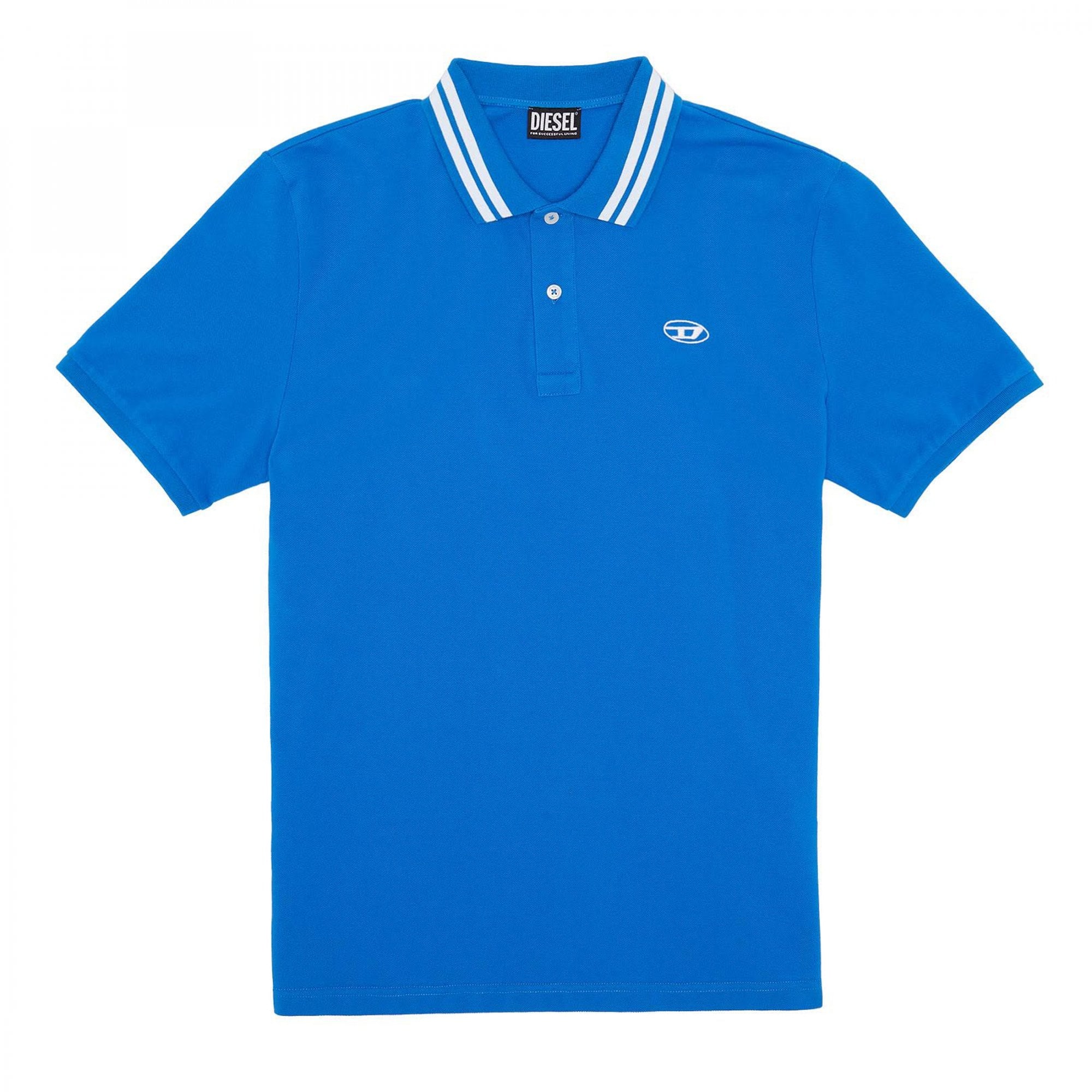 Diesel T-Vaida Bright Blue Pique Polo