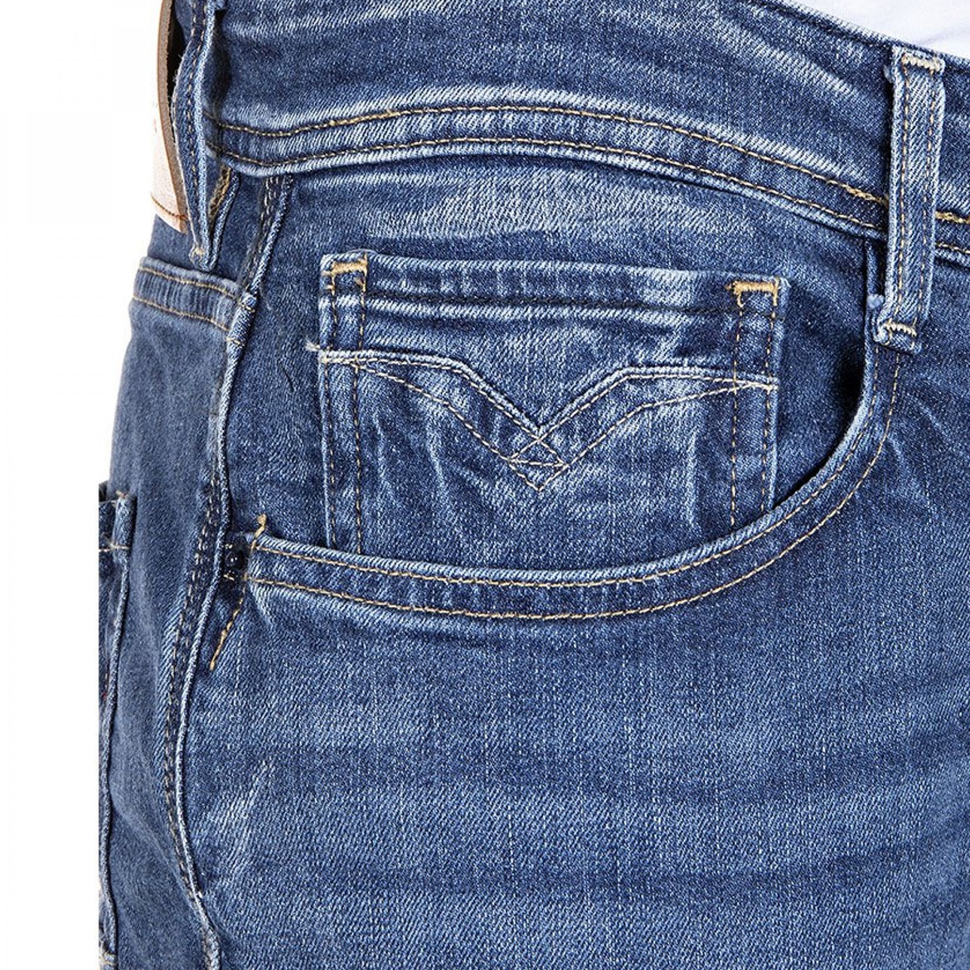 Replay Anbass Super Stretch Mid Blue Denim Jeans M914Y 573 202 009