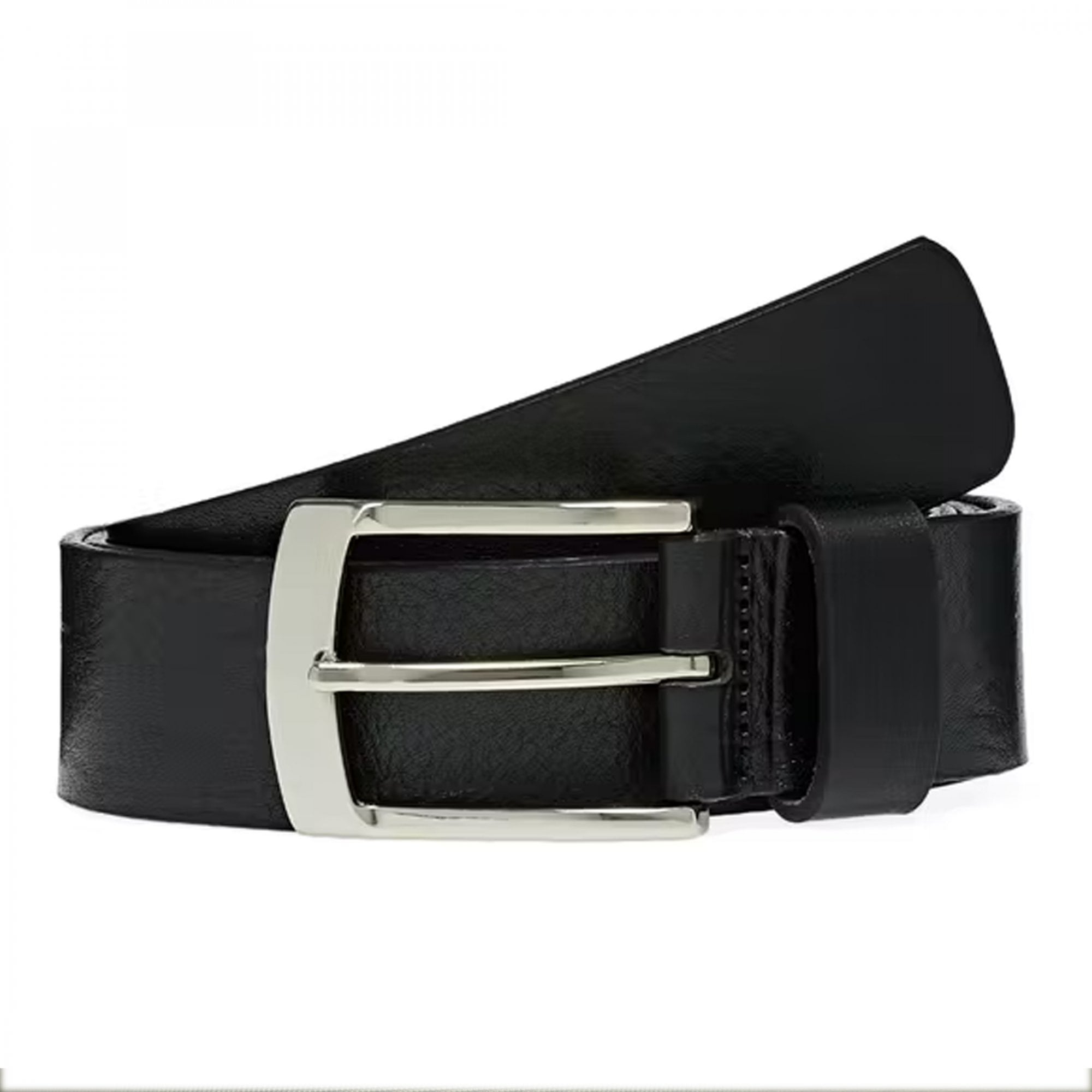 Ted Baker Youngg Black Branded Leather Belt