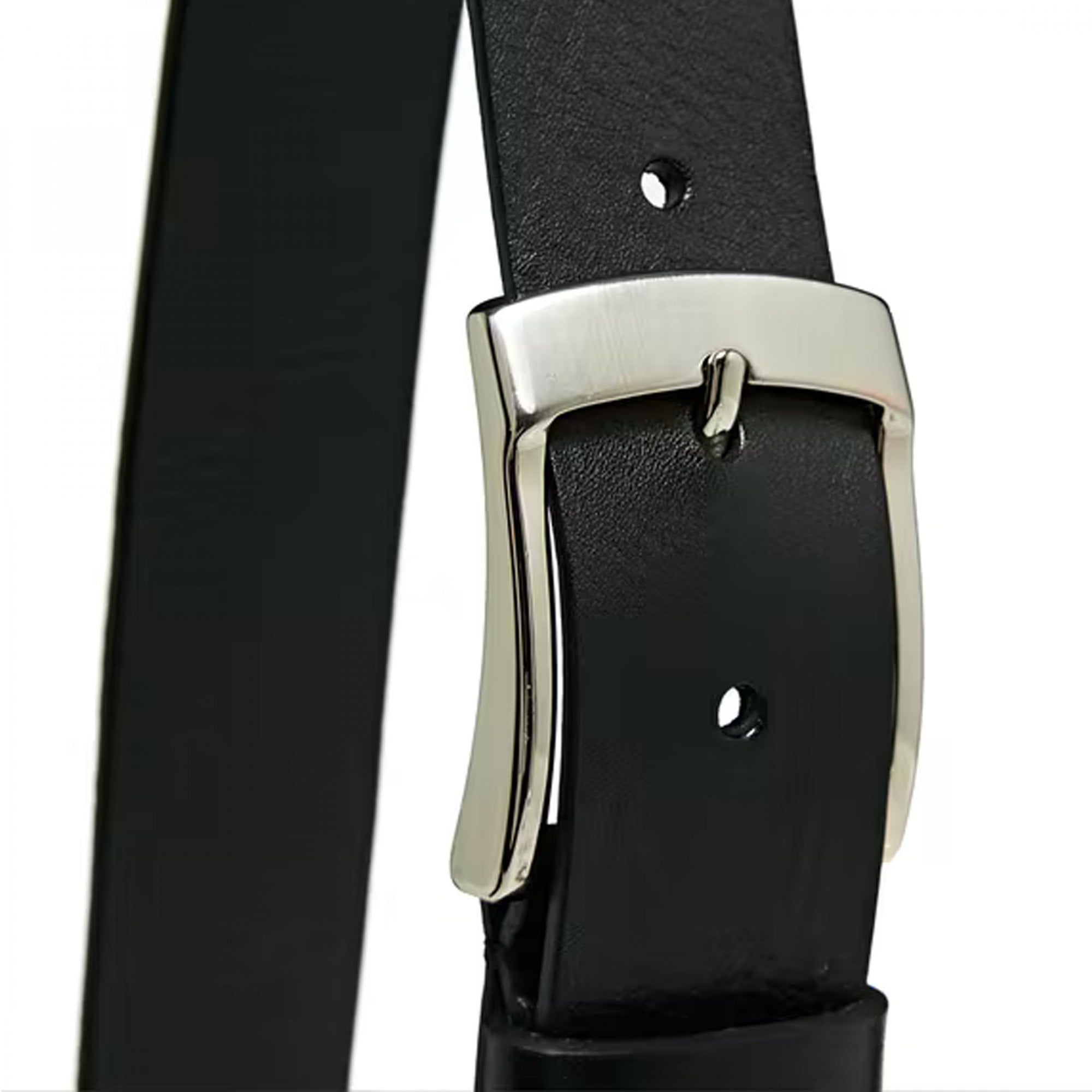 Ted Baker Youngg Black Branded Leather Belt