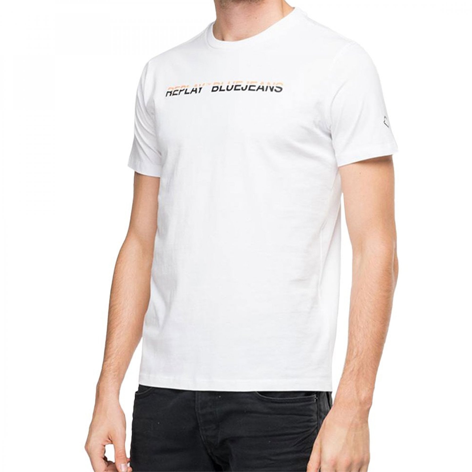 Replay Logo Print T-Shirt White M6038