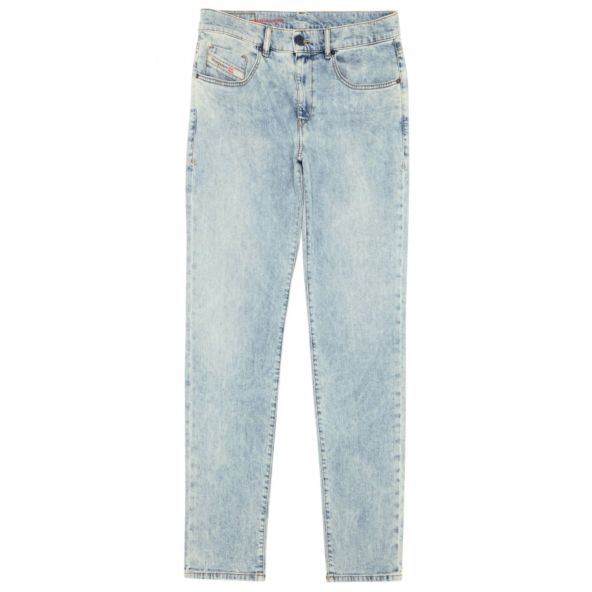 Diesel D-Strukt Light Blue Slim Denim Jeans 0GDAM