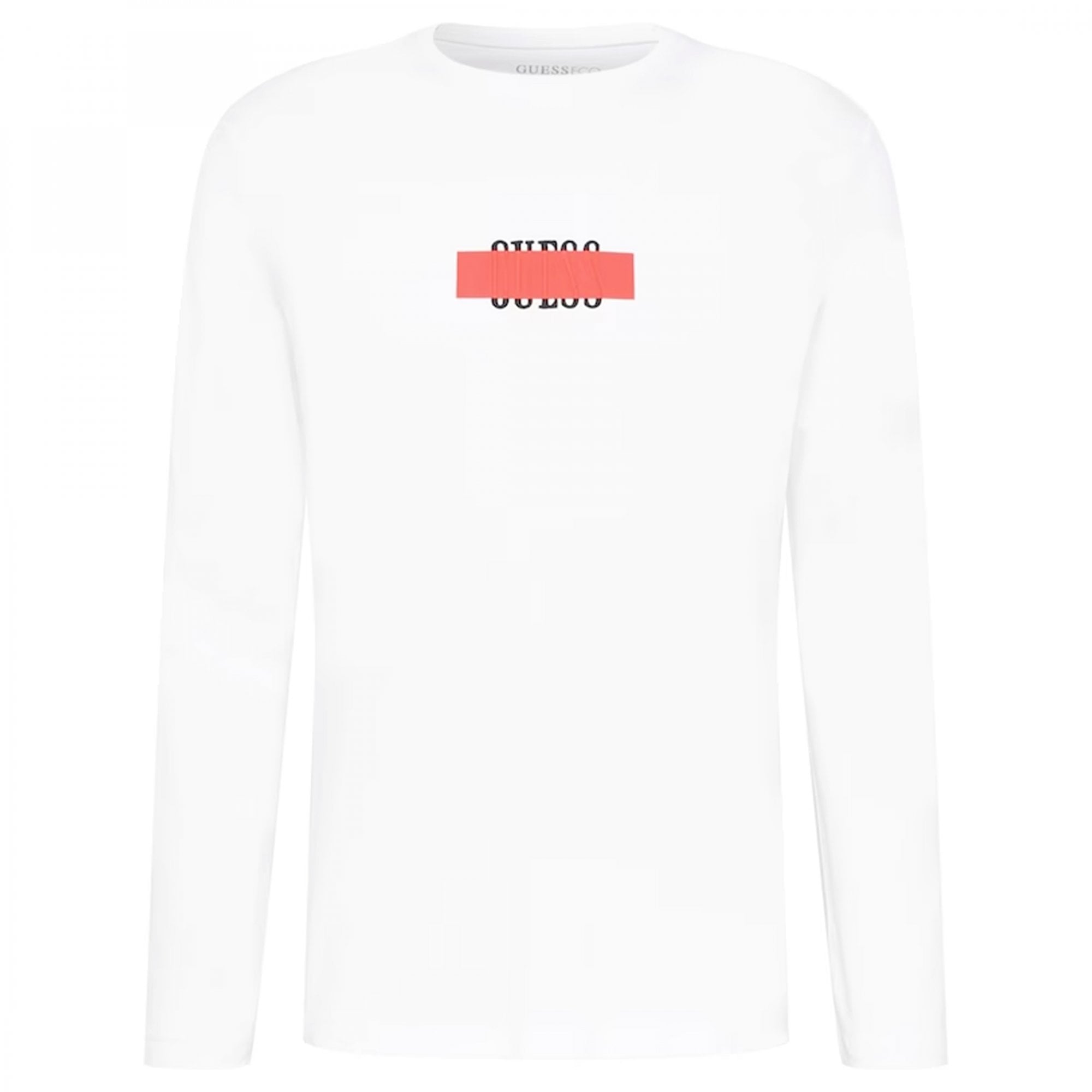 Guess Ardis Logo Crew Neck L/S T-Shirt White M2BI34I3Z14