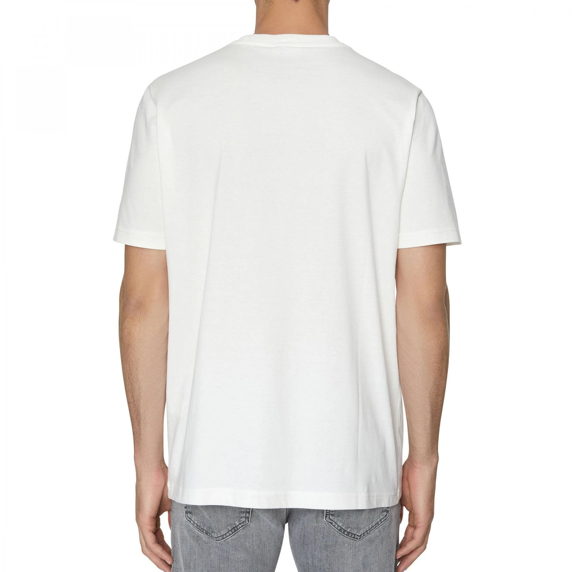 Diesel T-JUST-E18 Logo Printed T-Shirt Off White