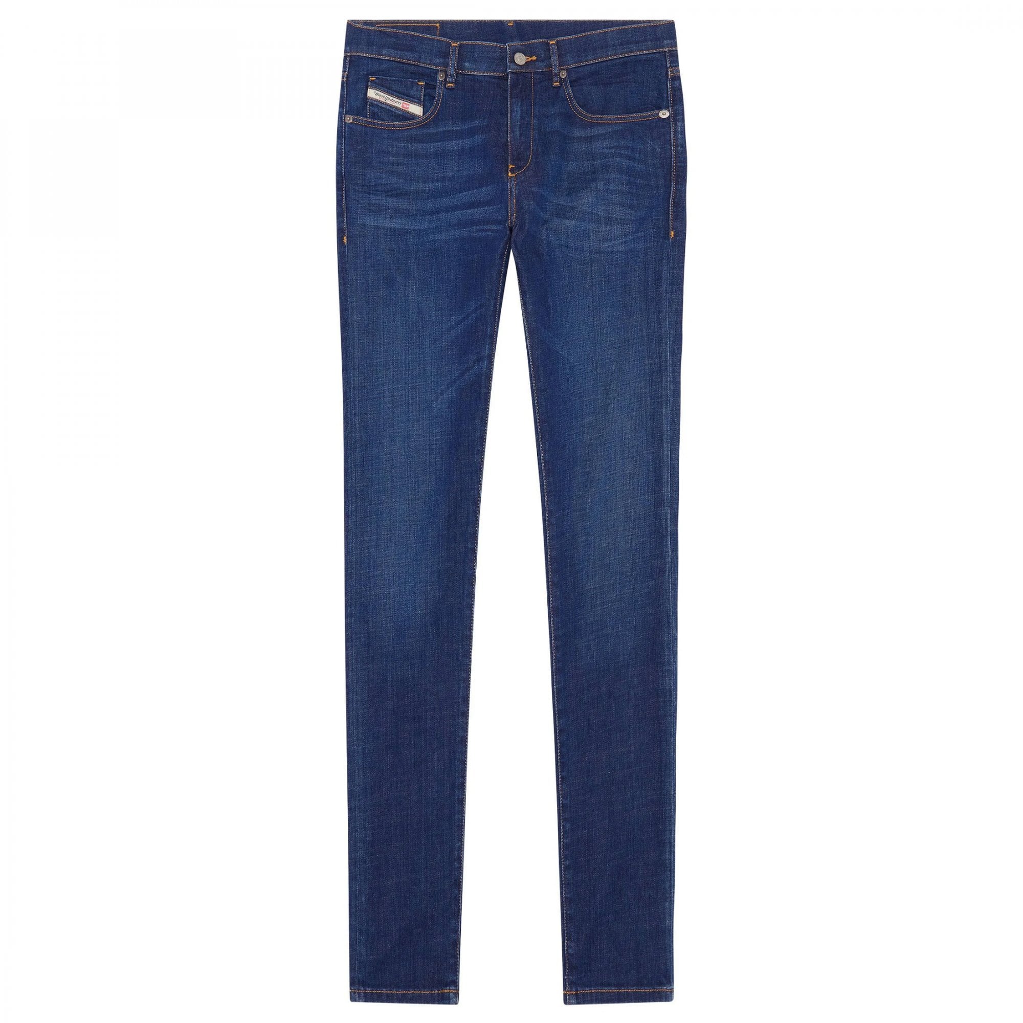 Diesel D-Strukt Dark Mid Blue Slim Denim Jeans 09D45