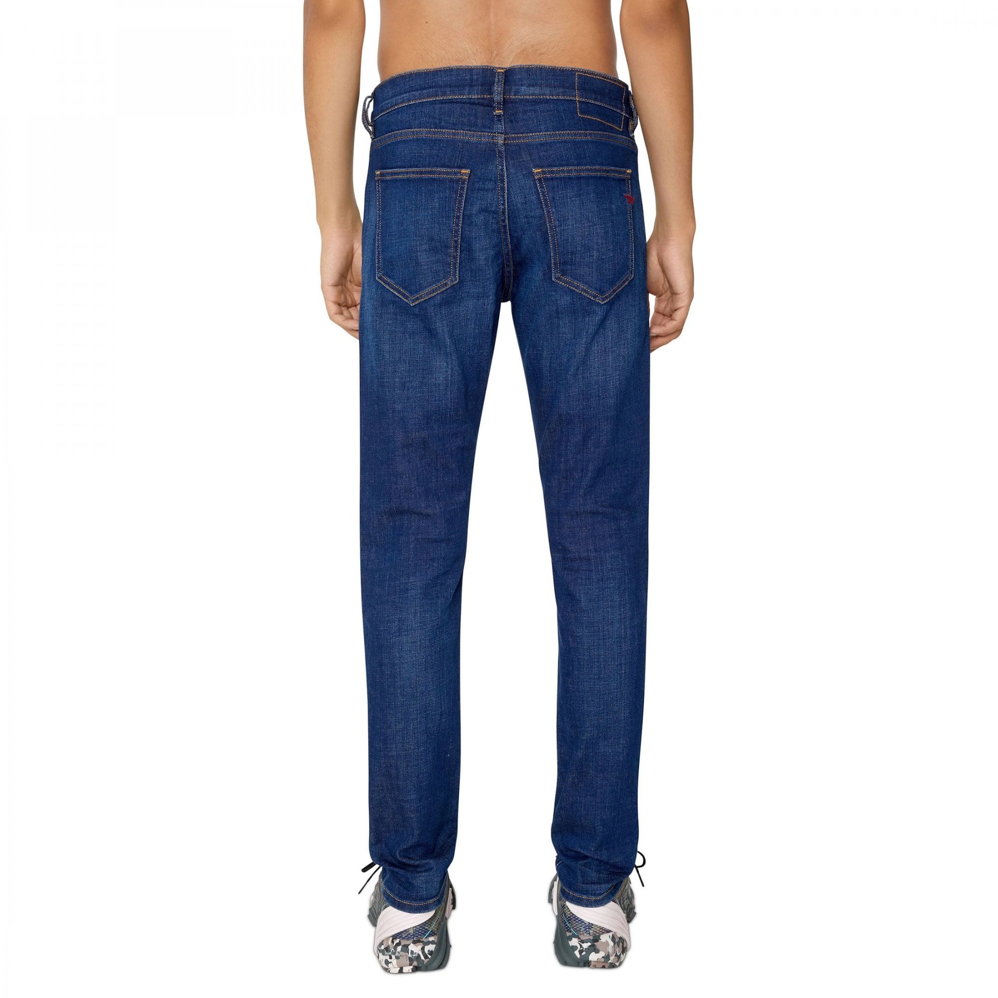 Diesel D-Strukt Dark Mid Blue Slim Denim Jeans 09D45