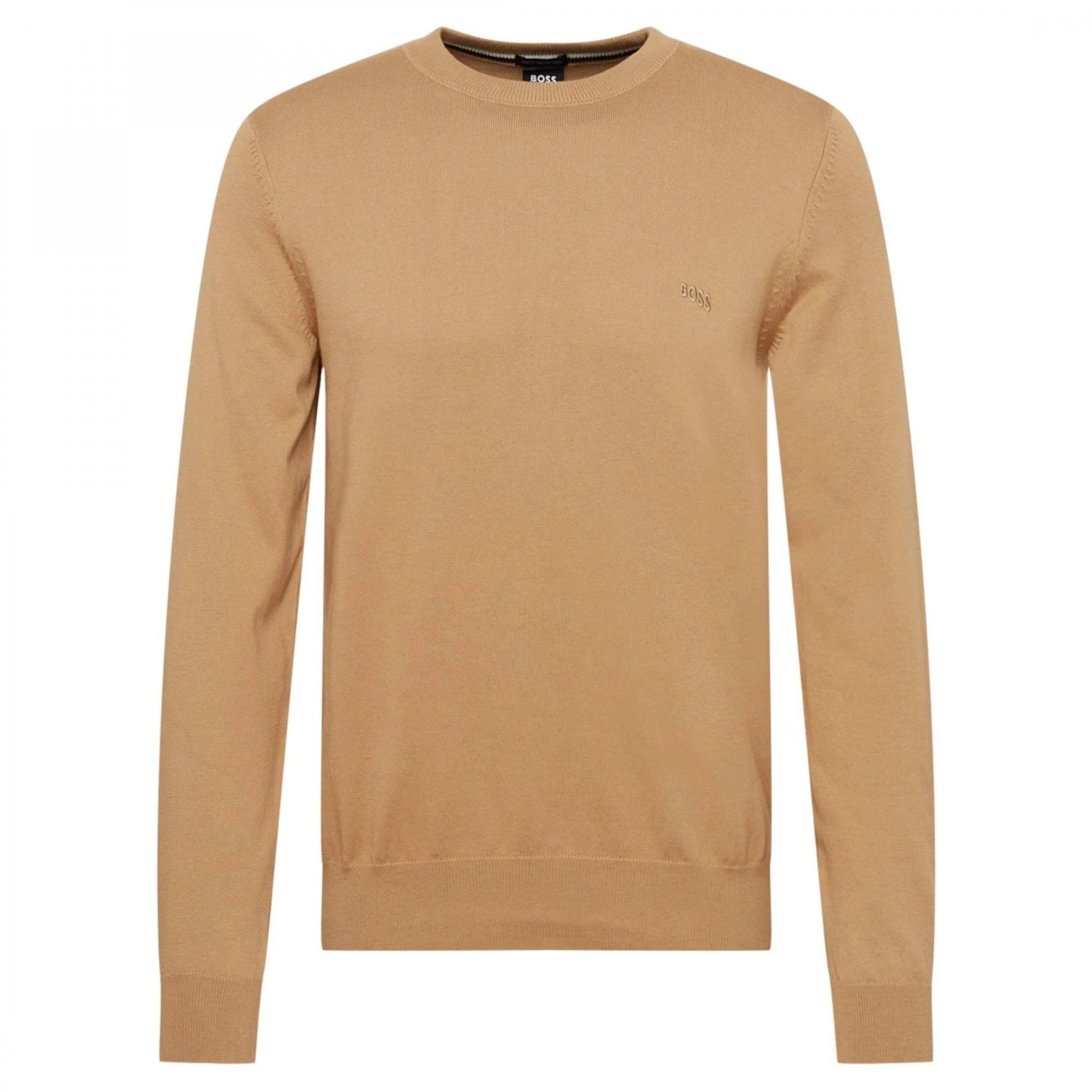 Hugo Boss Botto-L Fine Knit Crew Neck Jumper Sand 260 50476364