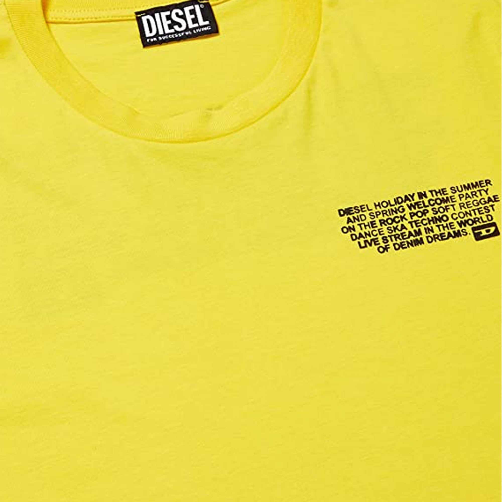 Diesel T-DIEGOR-K57 Logo Printed T-Shirt Yellow