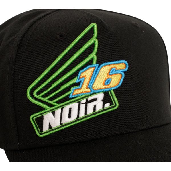 Societe Noir Racer Trucker Snapback Cap Black/Green