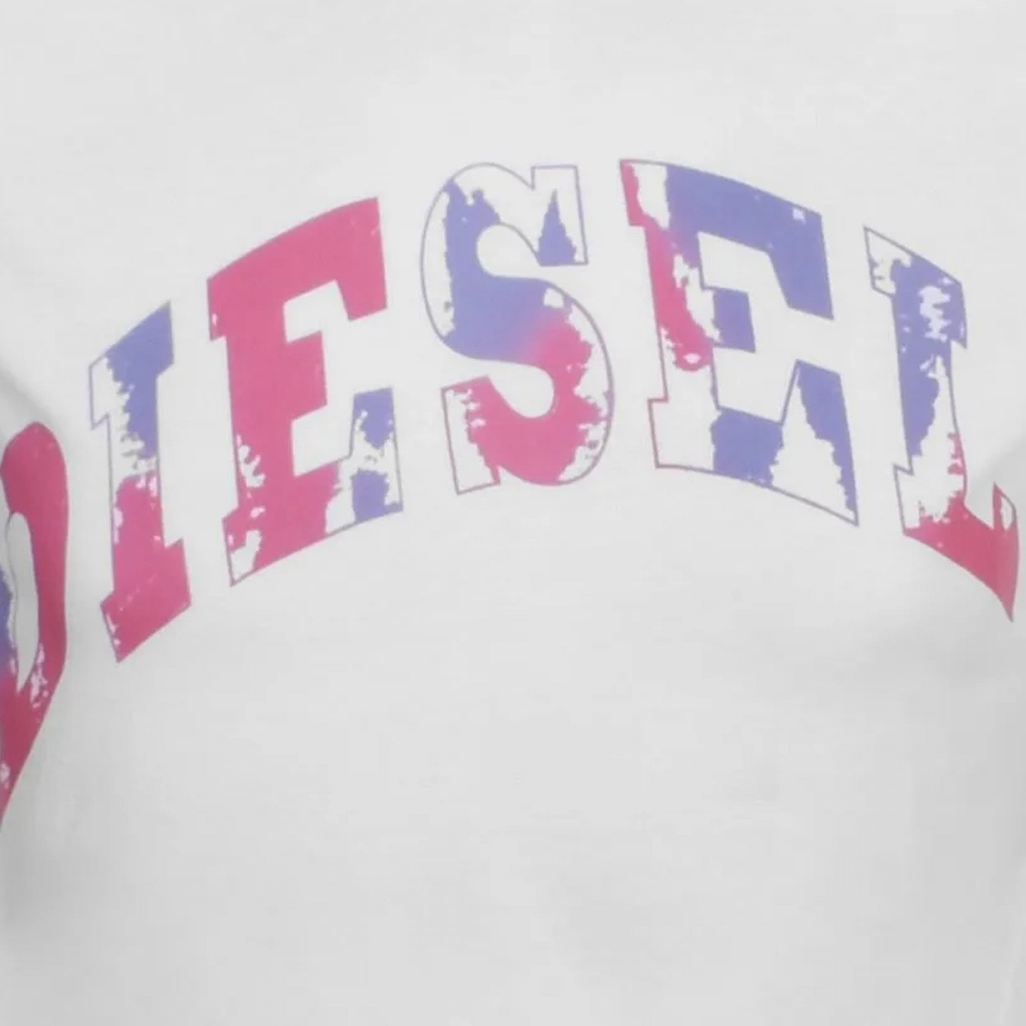 Diesel T-DIEGOR-G14 Logo Printed T-Shirt White