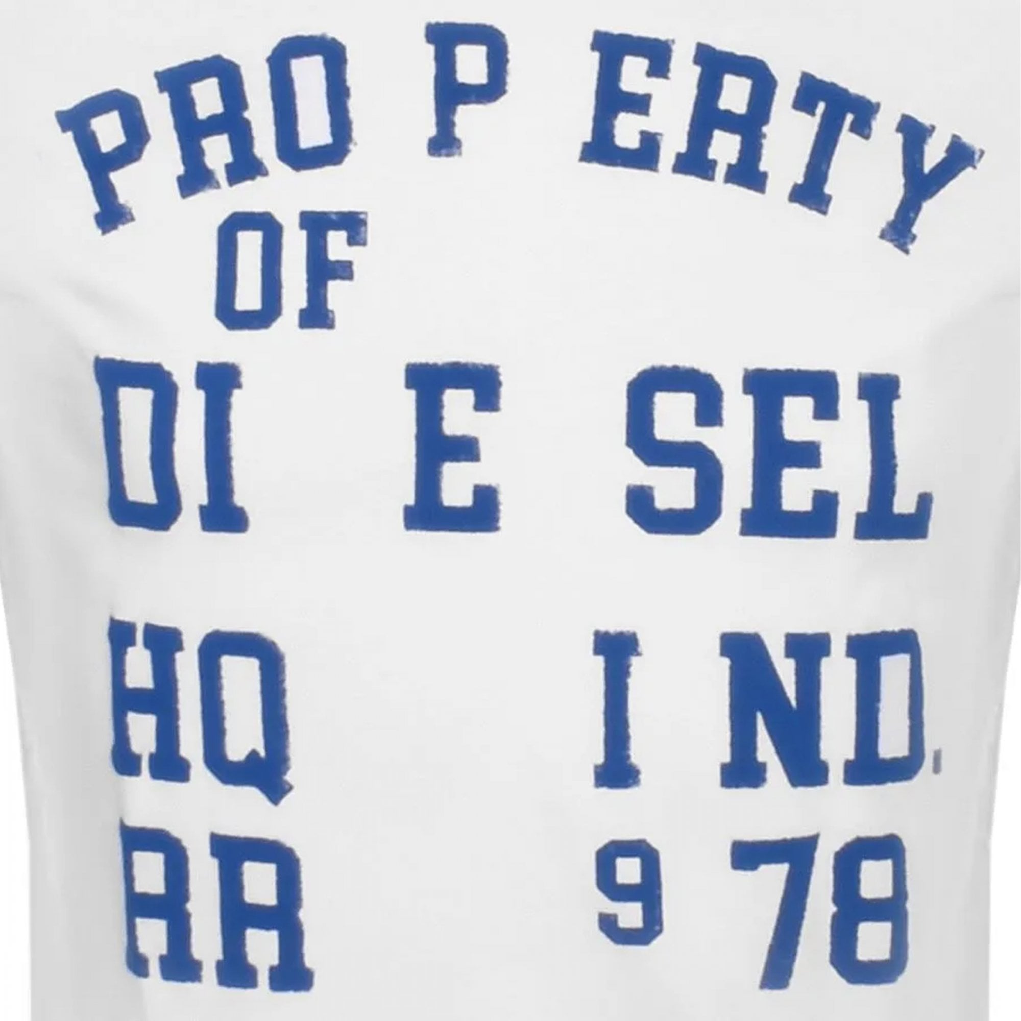 Diesel T-JUST-LS-K1 Long Sleeved Logo Printed T-Shirt White