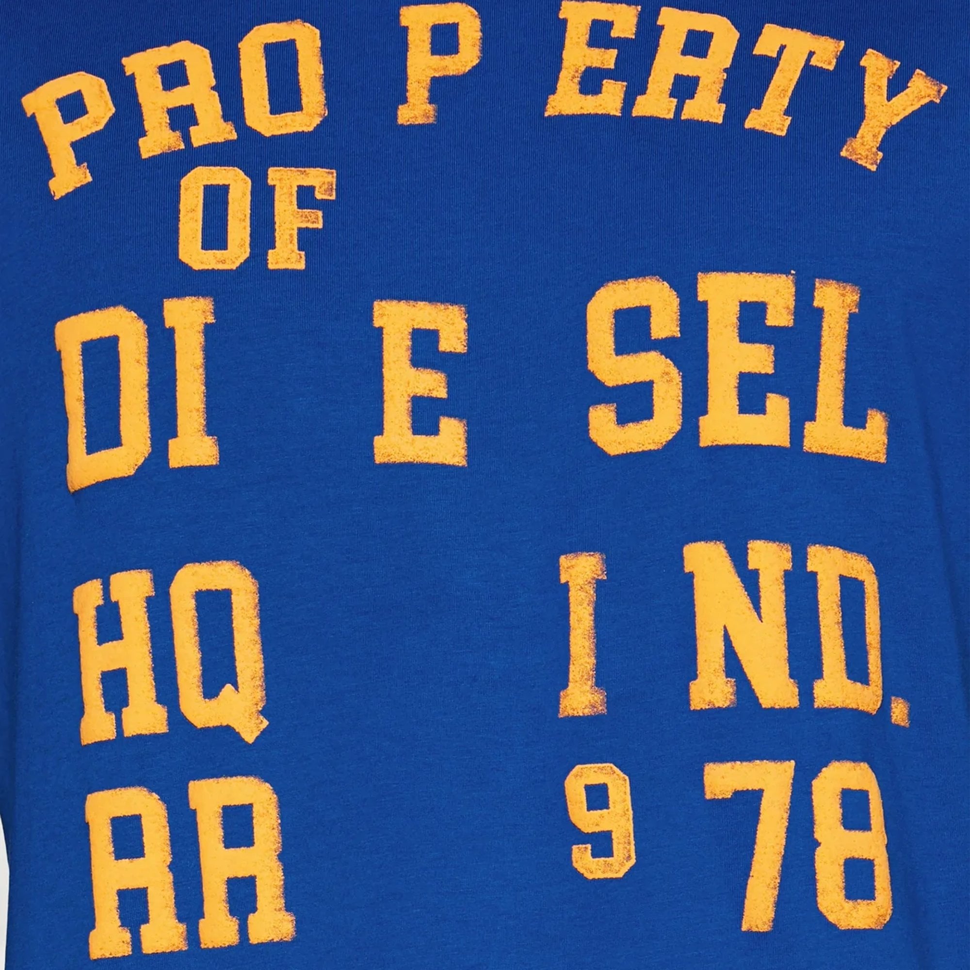 Diesel T-DIEGOR-K59 Logo Printed T-Shirt Bright Blue