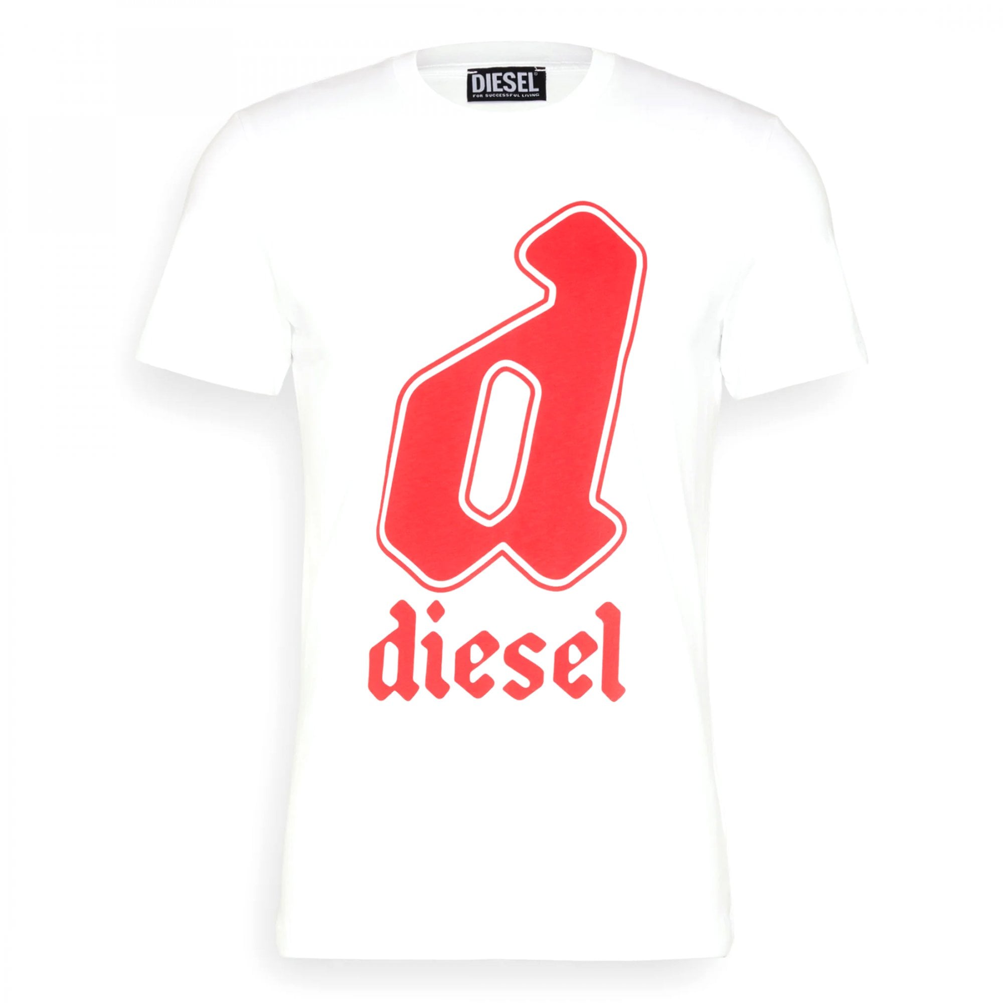 Diesel T-DIEGOR-K54 Logo Printed T-Shirt White