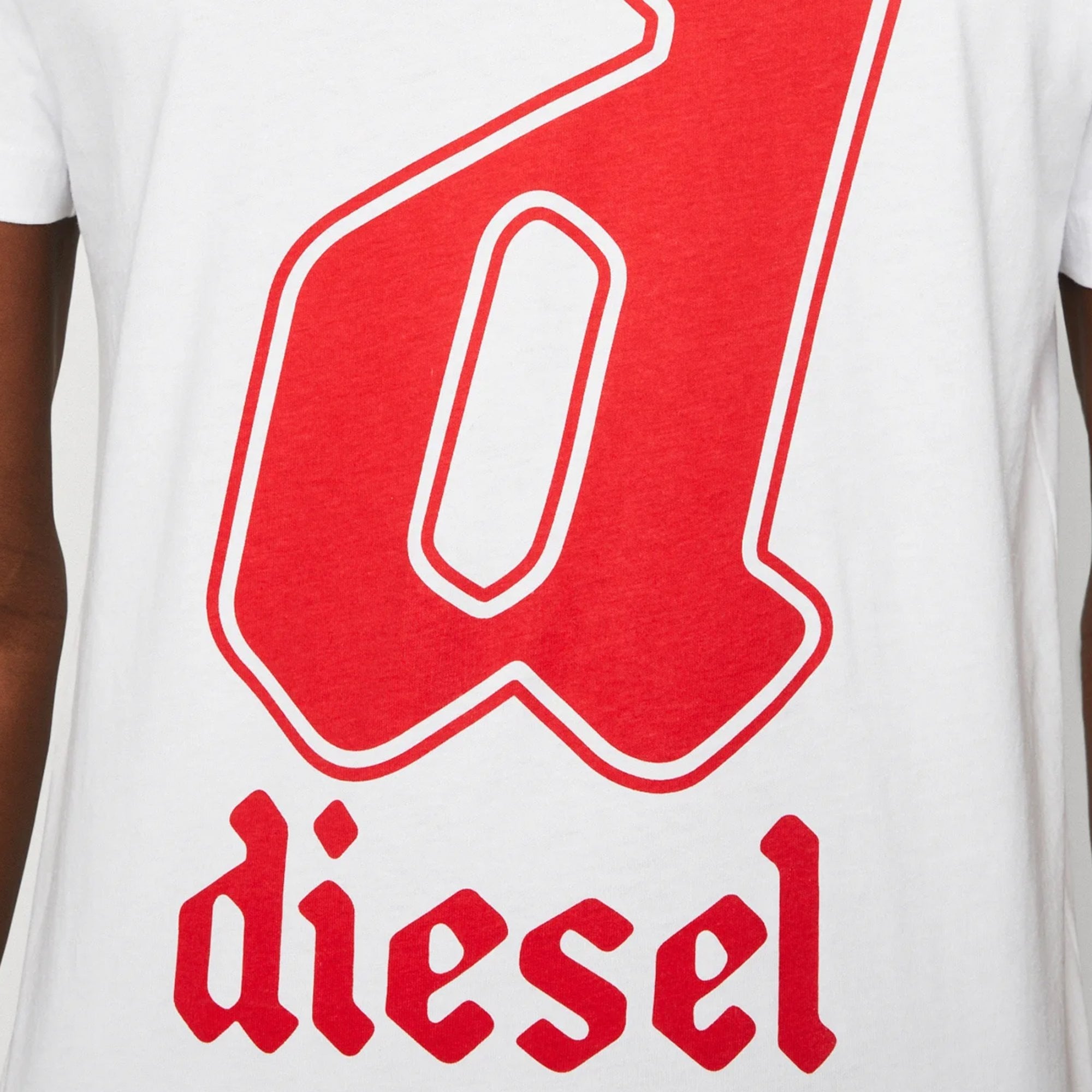 Diesel T-DIEGOR-K54 Logo Printed T-Shirt White
