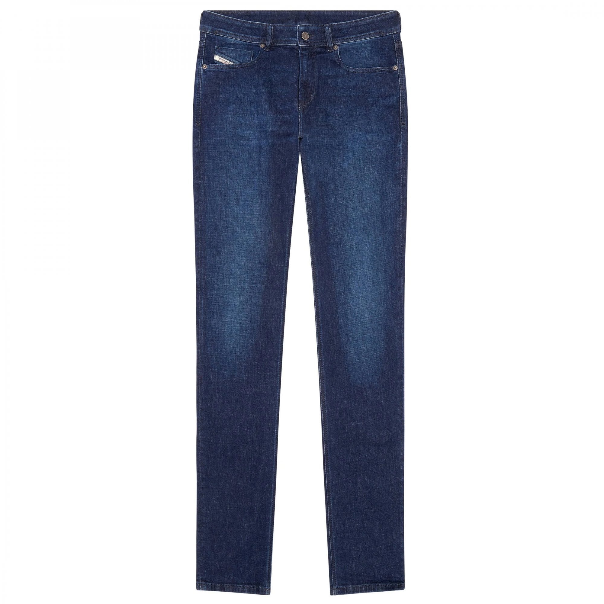 Diesel Sleenker Stretch Denim Dark Blue Washed Jeans 09E96