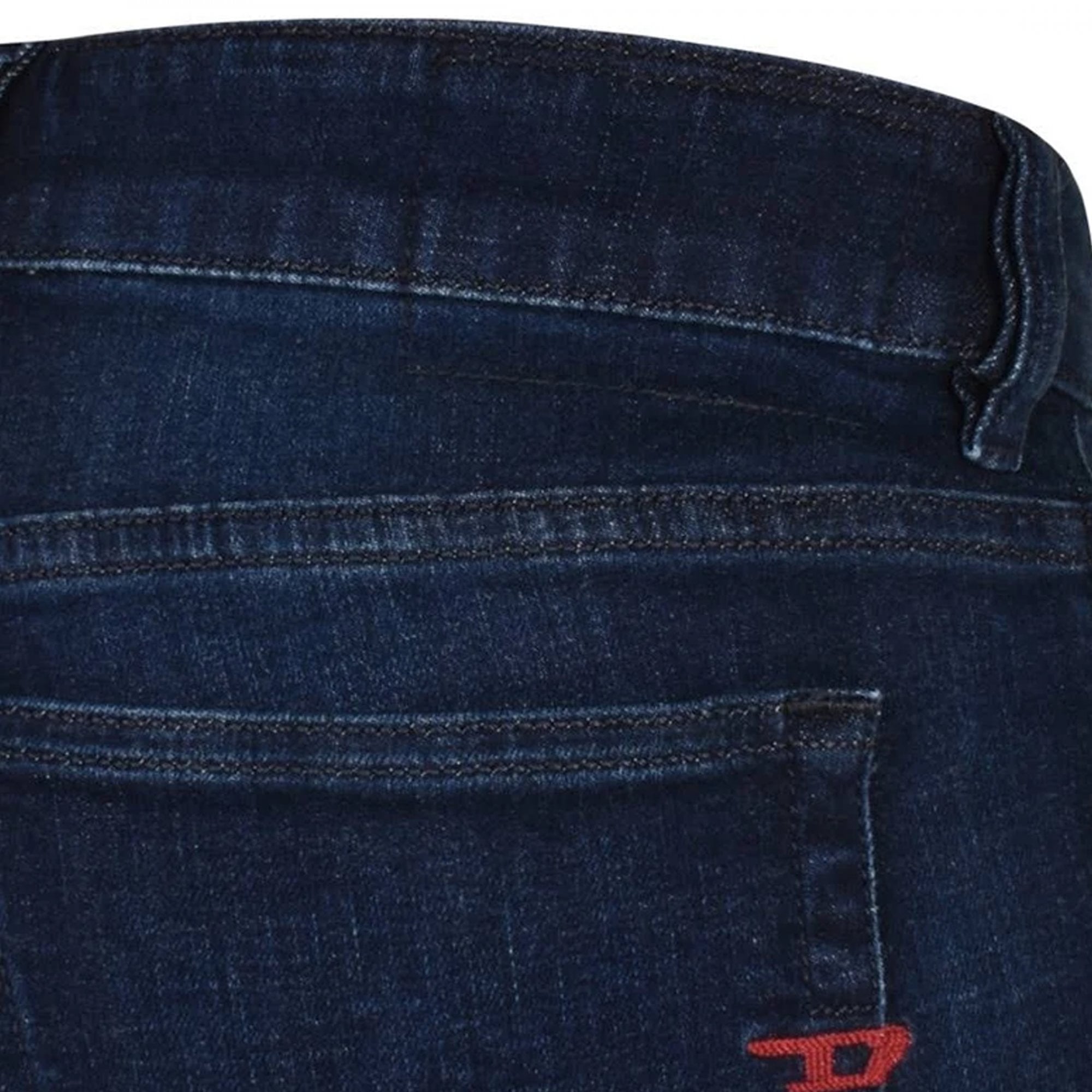 Diesel Sleenker Stretch Denim Dark Blue Washed Jeans 09E96