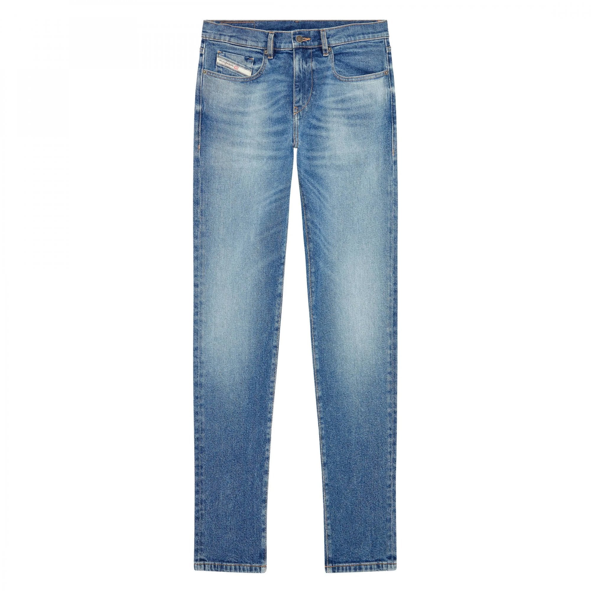 Diesel D-Strukt Light Blue Slim Denim Jeans 0NFAJ