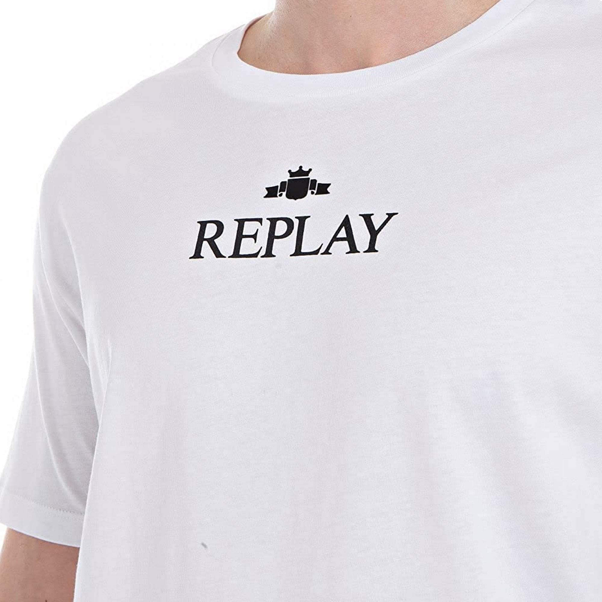 Replay Logo Print T-Shirt White M6473