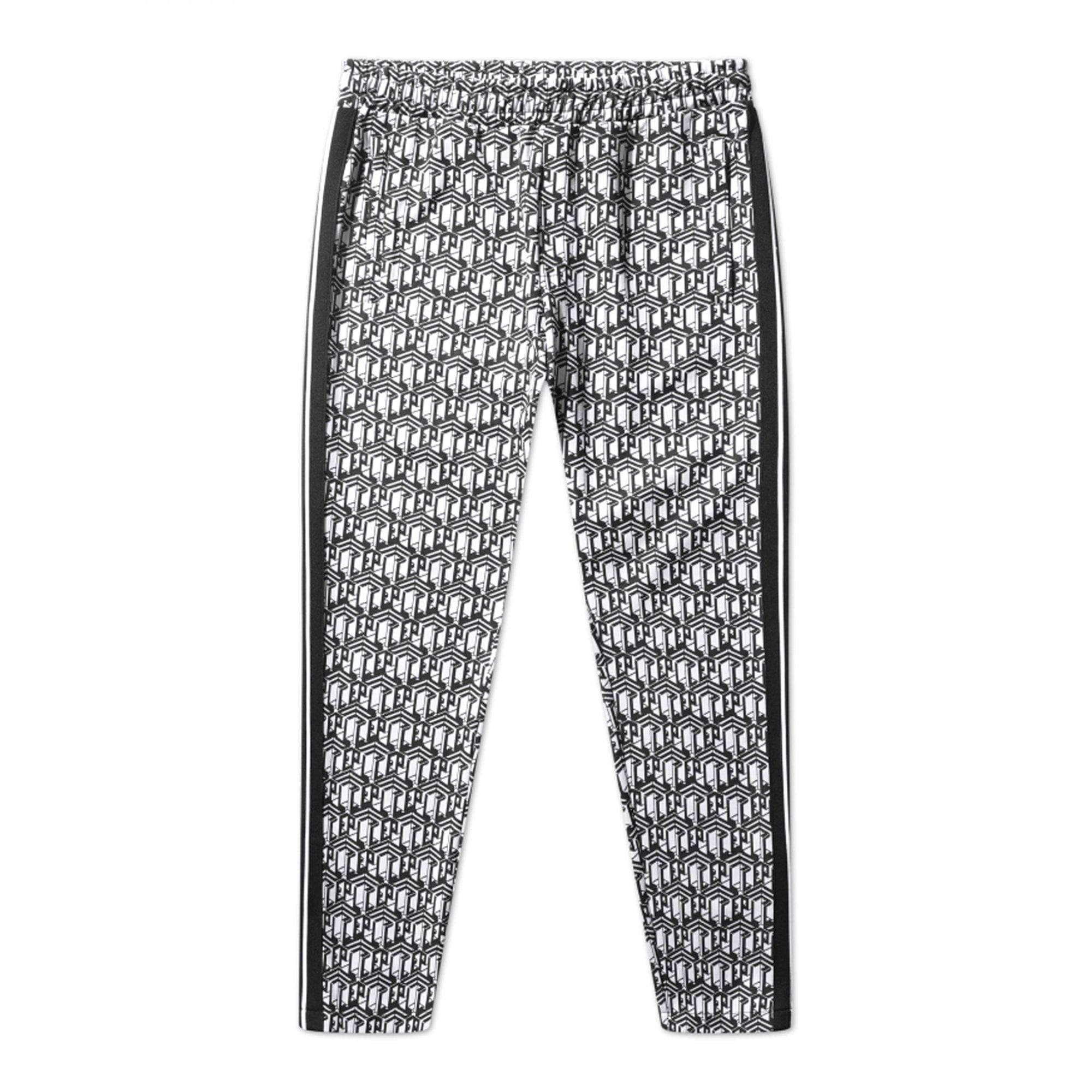 883 Police Bivio Black Printed Track Pants