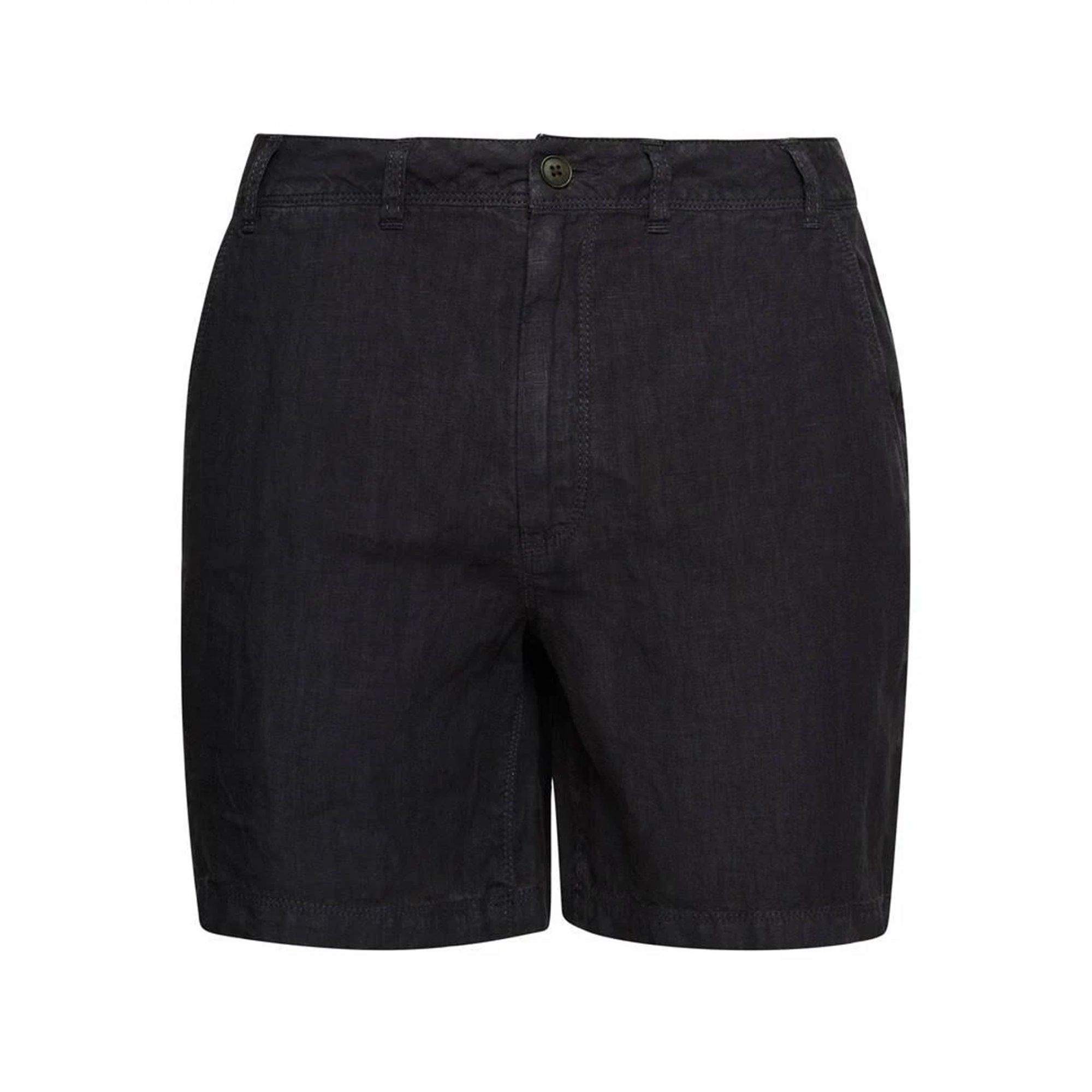 Superdry Studios Overdyed Linen Shorts Blue Graphite 79P