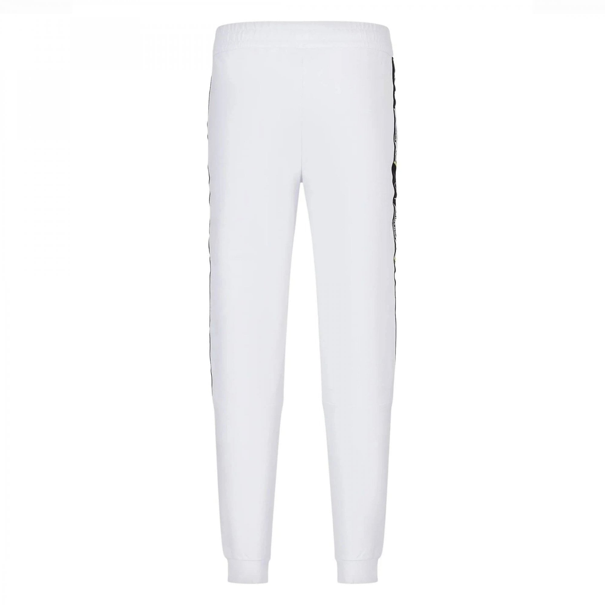 EA7 Tape Logo Track Bottoms White 3RPP58 PJ05Z