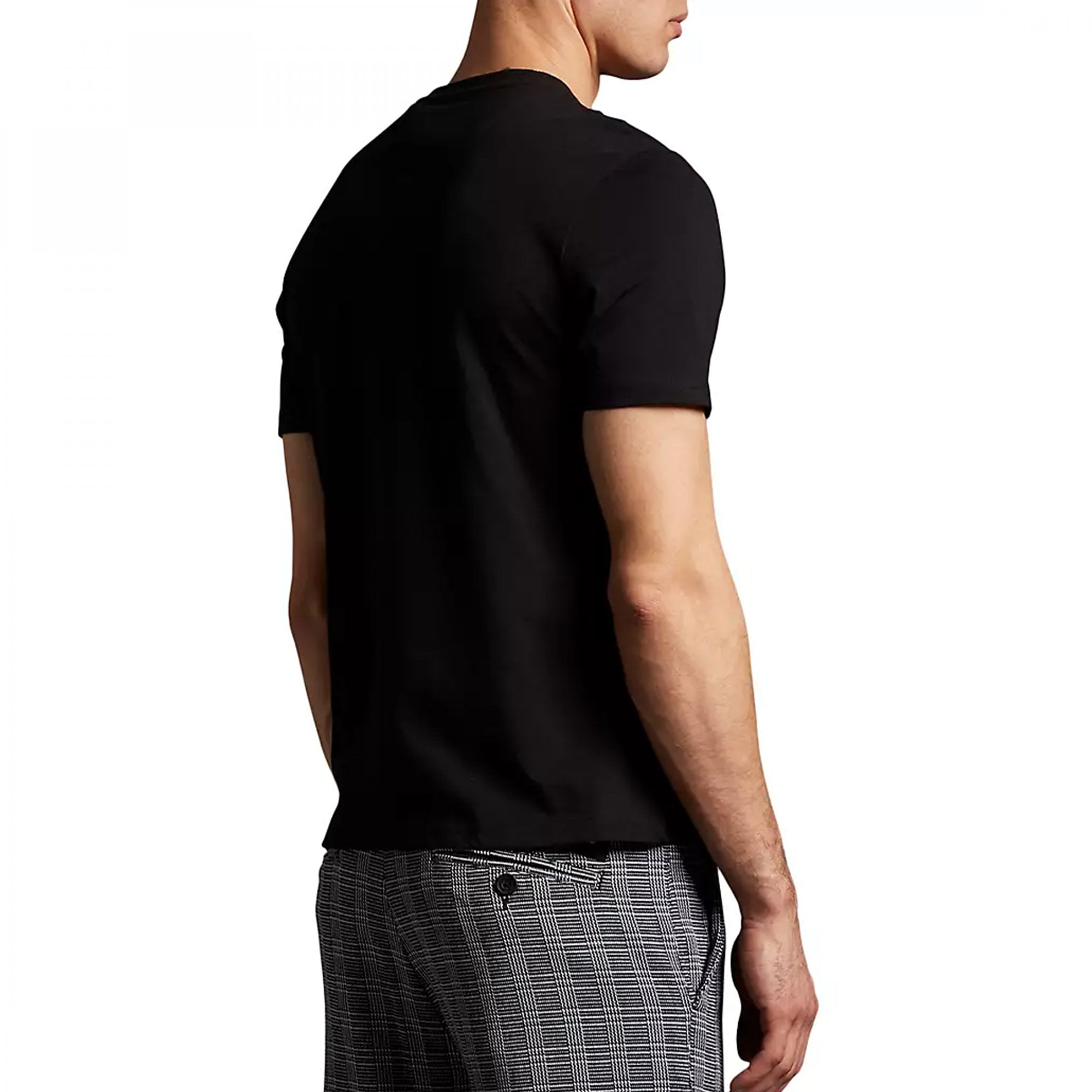 Lyle & Scott Plain Crew Neck T-Shirt Black Z865 TS400VOG