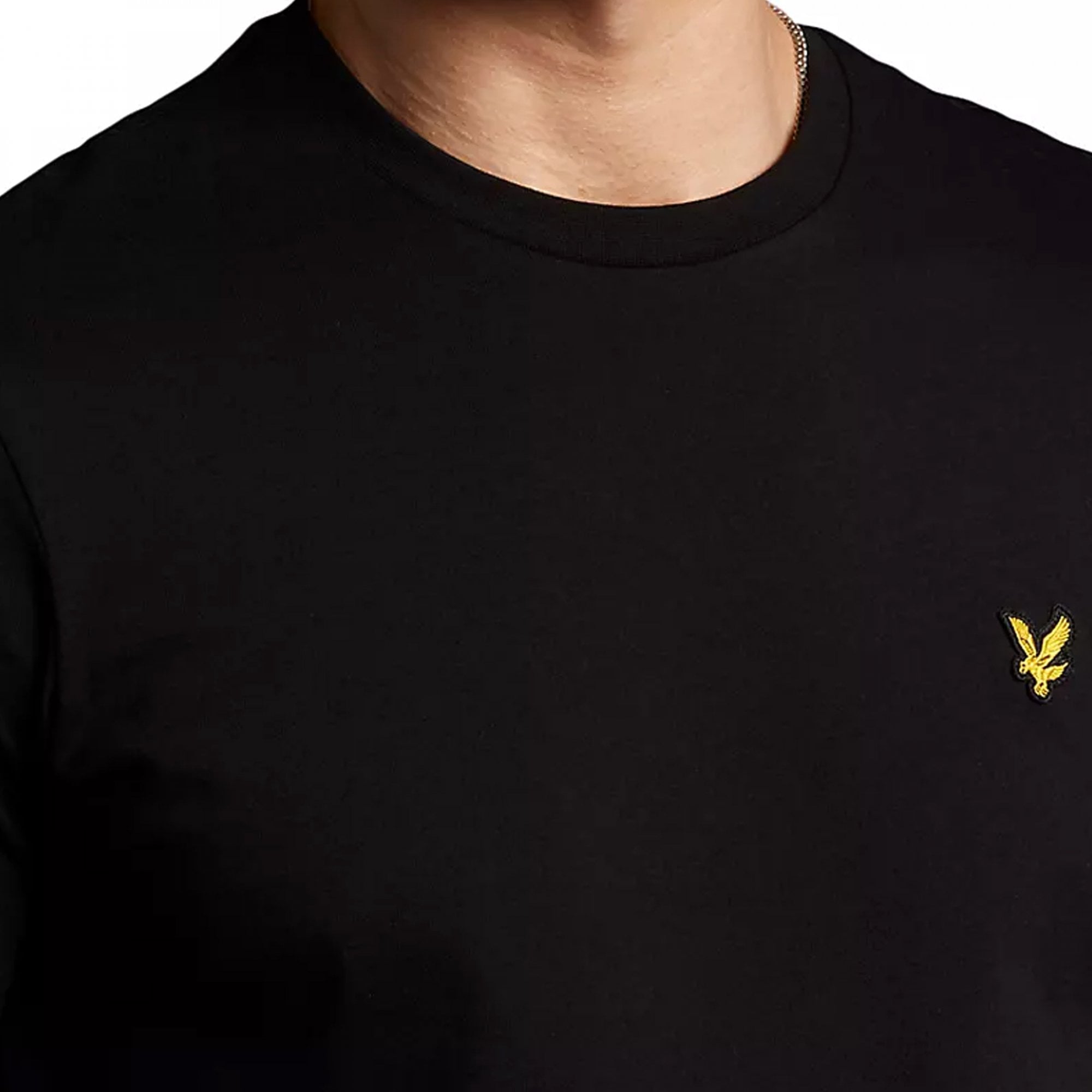 Lyle & Scott Plain Crew Neck T-Shirt Black Z865 TS400VOG