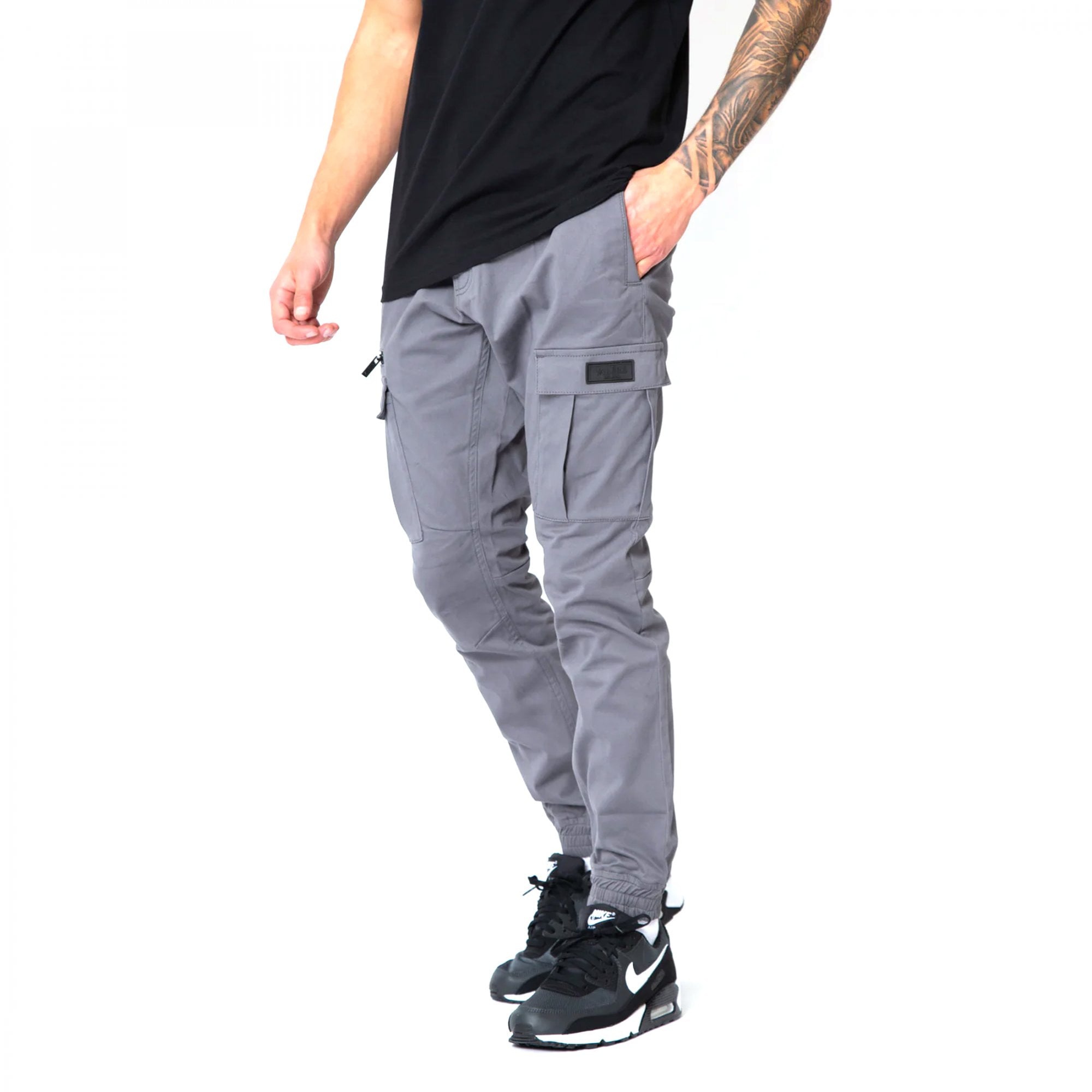 Valere Nuovo Grey Cargo Bottoms