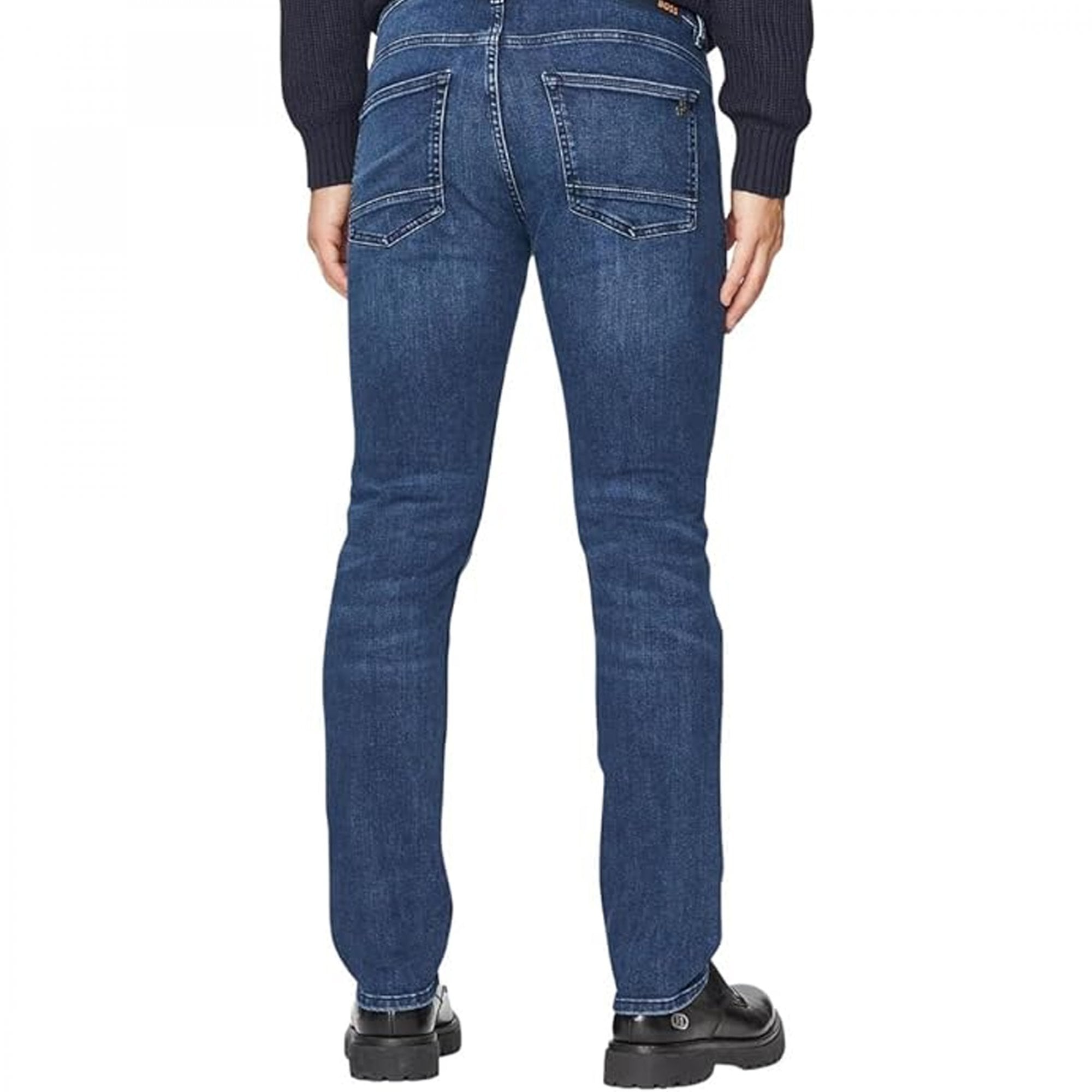 Hugo Boss Delaware BC-C Dash Blue Washed Slim Fit Jeans 414 50501128