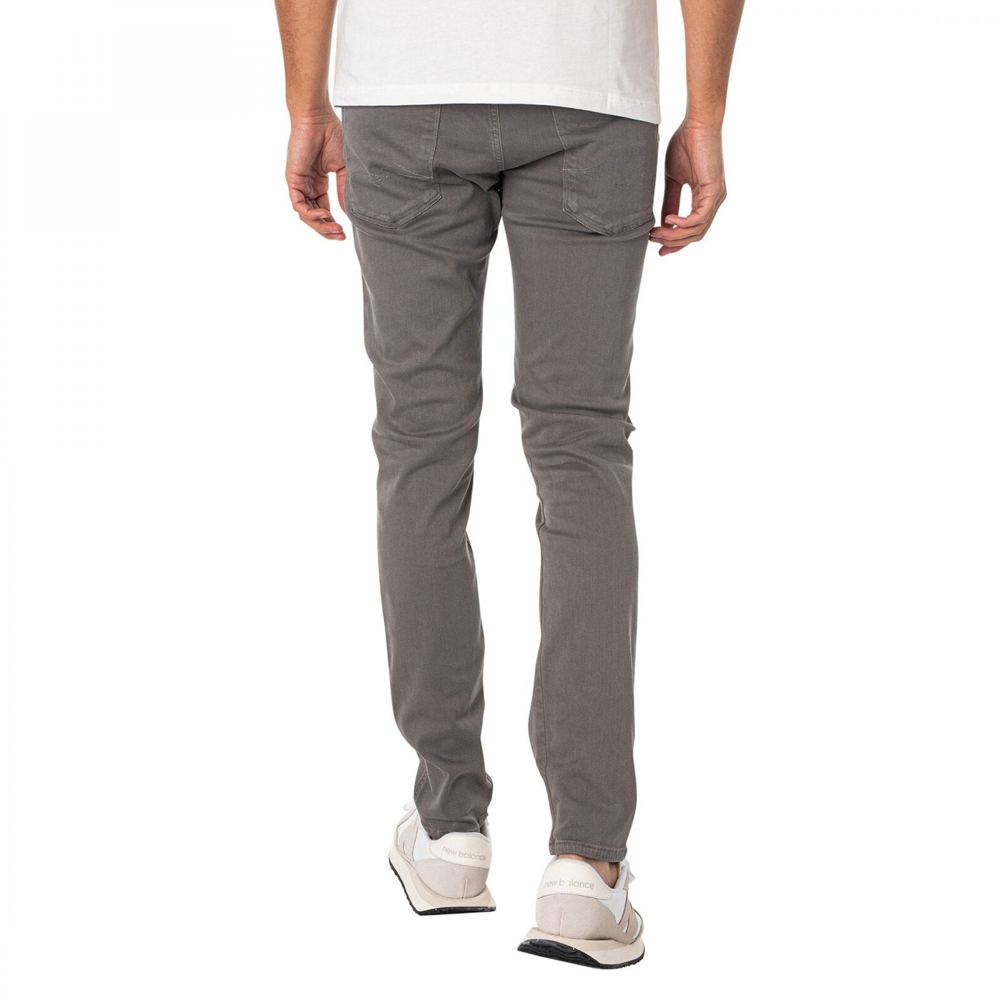 Replay Anbass Hyperflex Color Edition Stretch Grey Denim Jeans M914Y 8366197 176