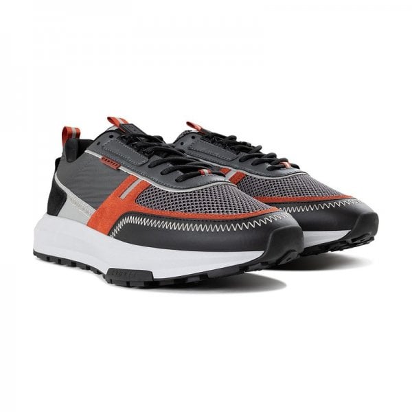 Cruyff Ambruzzia Black/Red/Grey Trainers CC233011