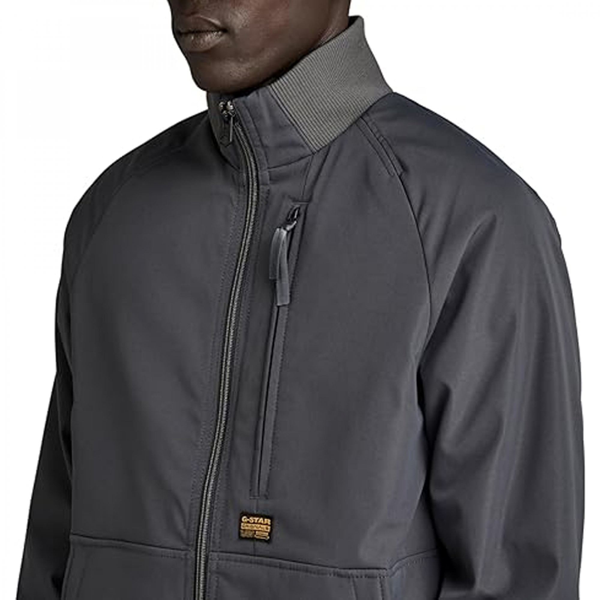 Gstar Track Overshirt Jacket Grey Aspalt D24294