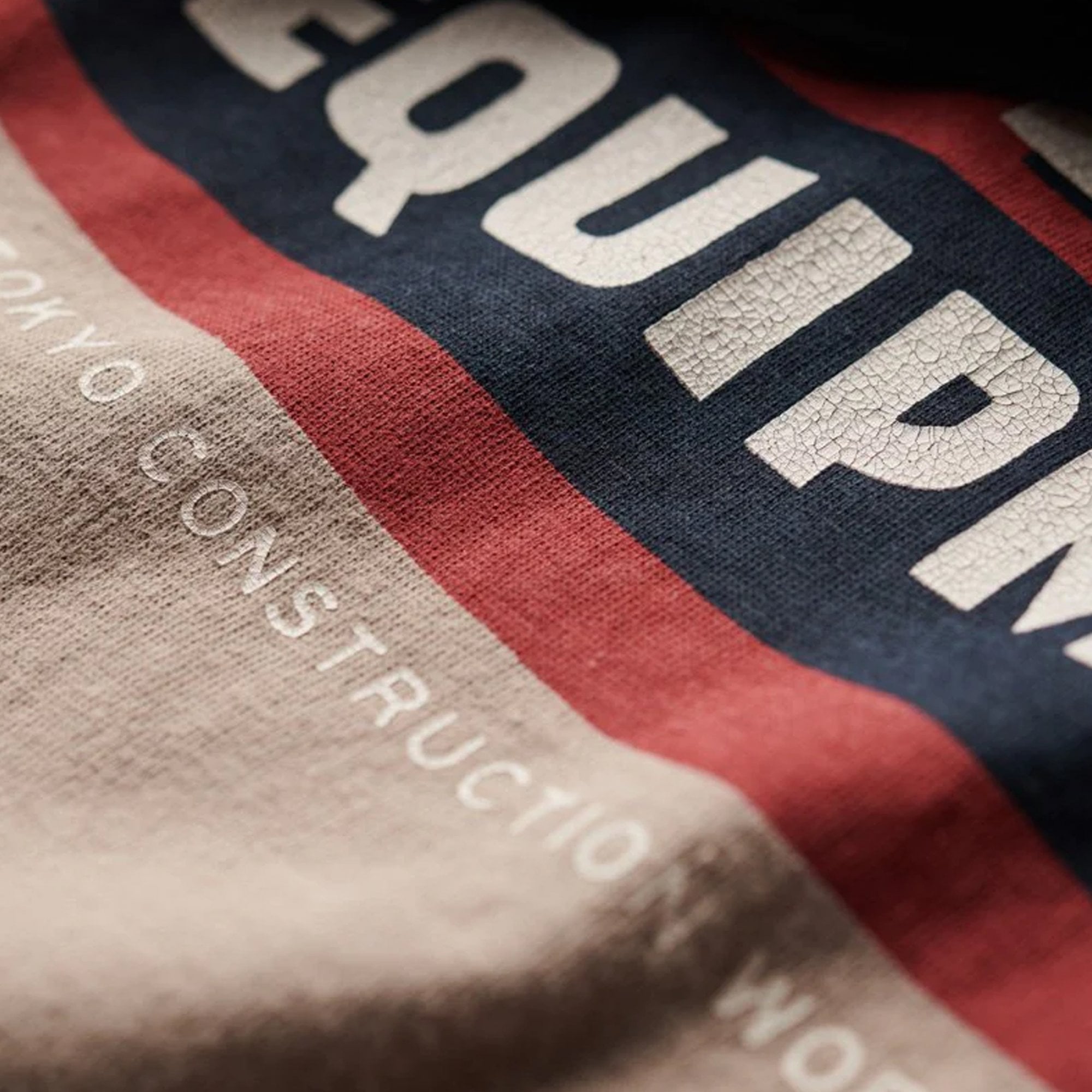 Superdry AC Ringer Workwear Graphic T-Shirt Deep Beige 1ZU