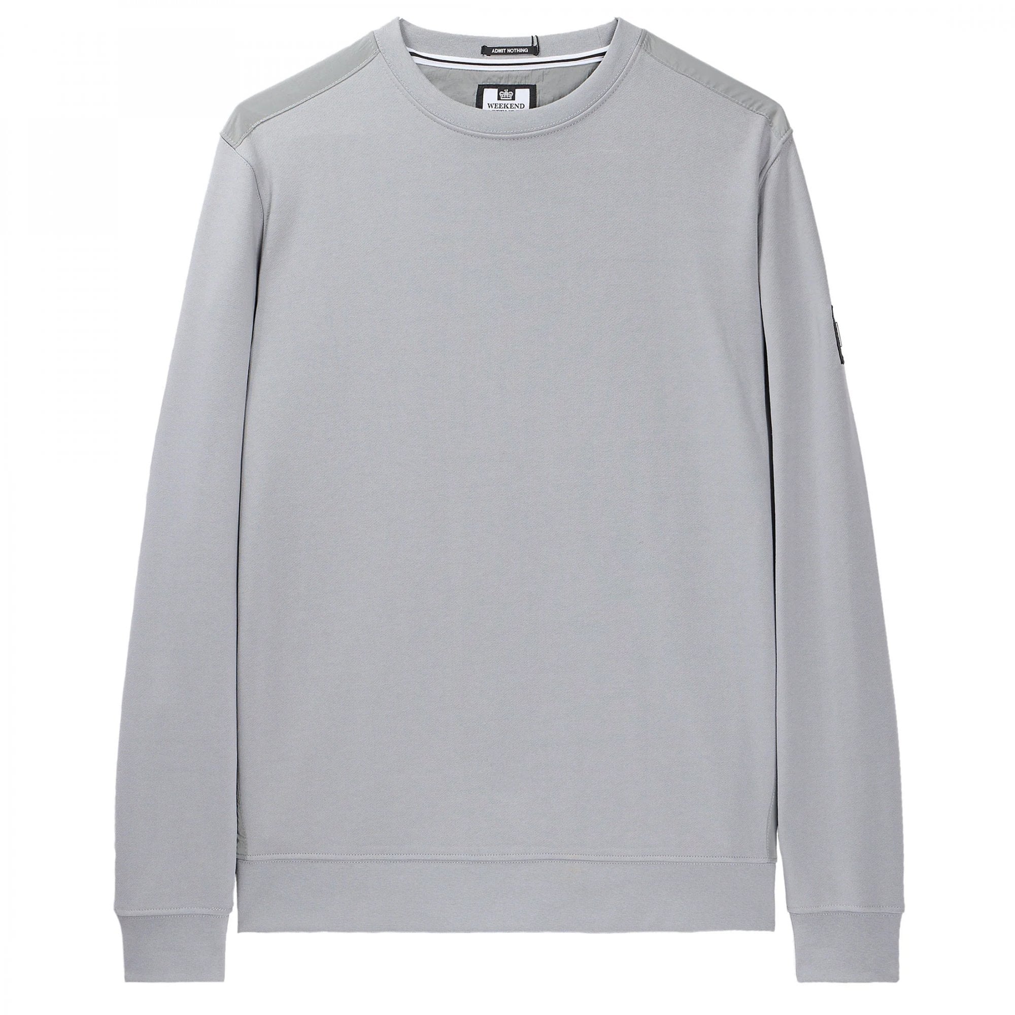 Weekend Offender F Bomb Smokey Grey Crew Neck Sweatshirt SWSS2401