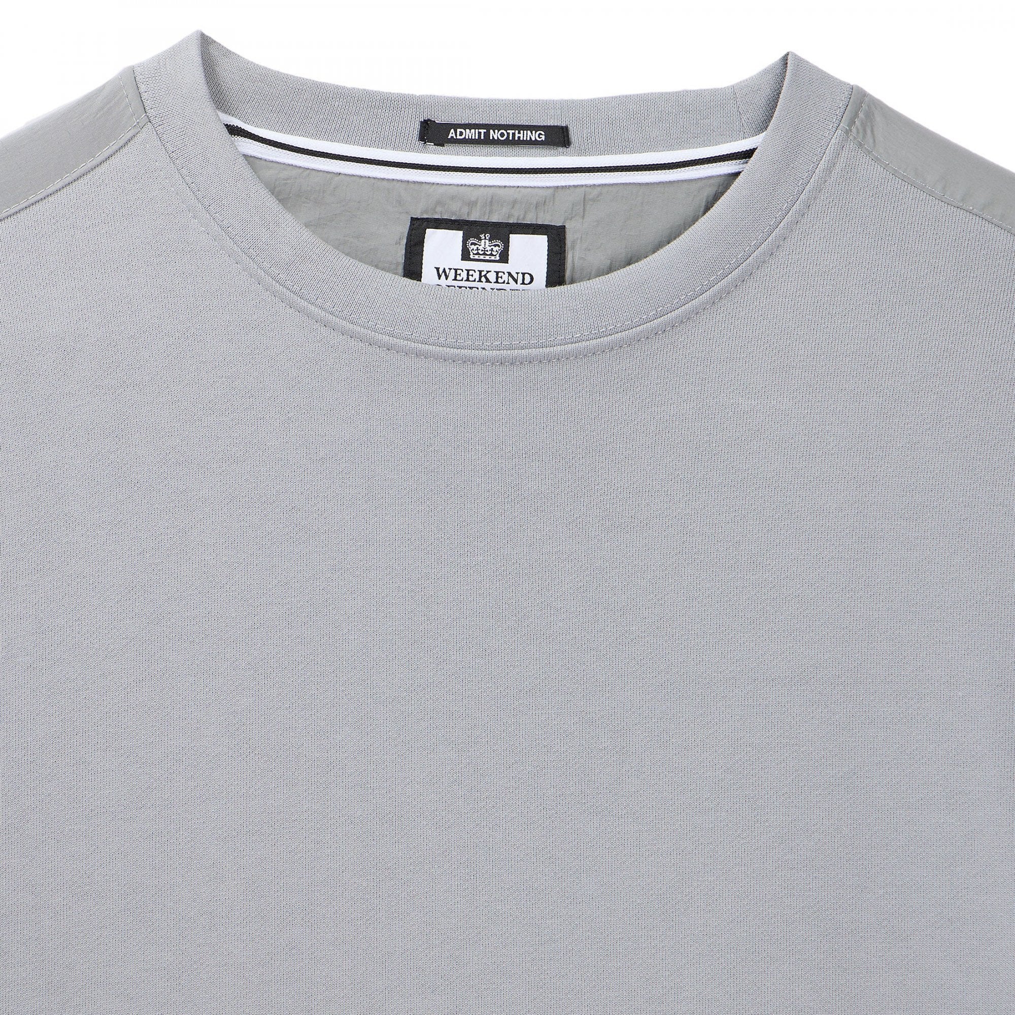 Weekend Offender F Bomb Smokey Grey Crew Neck Sweatshirt SWSS2401
