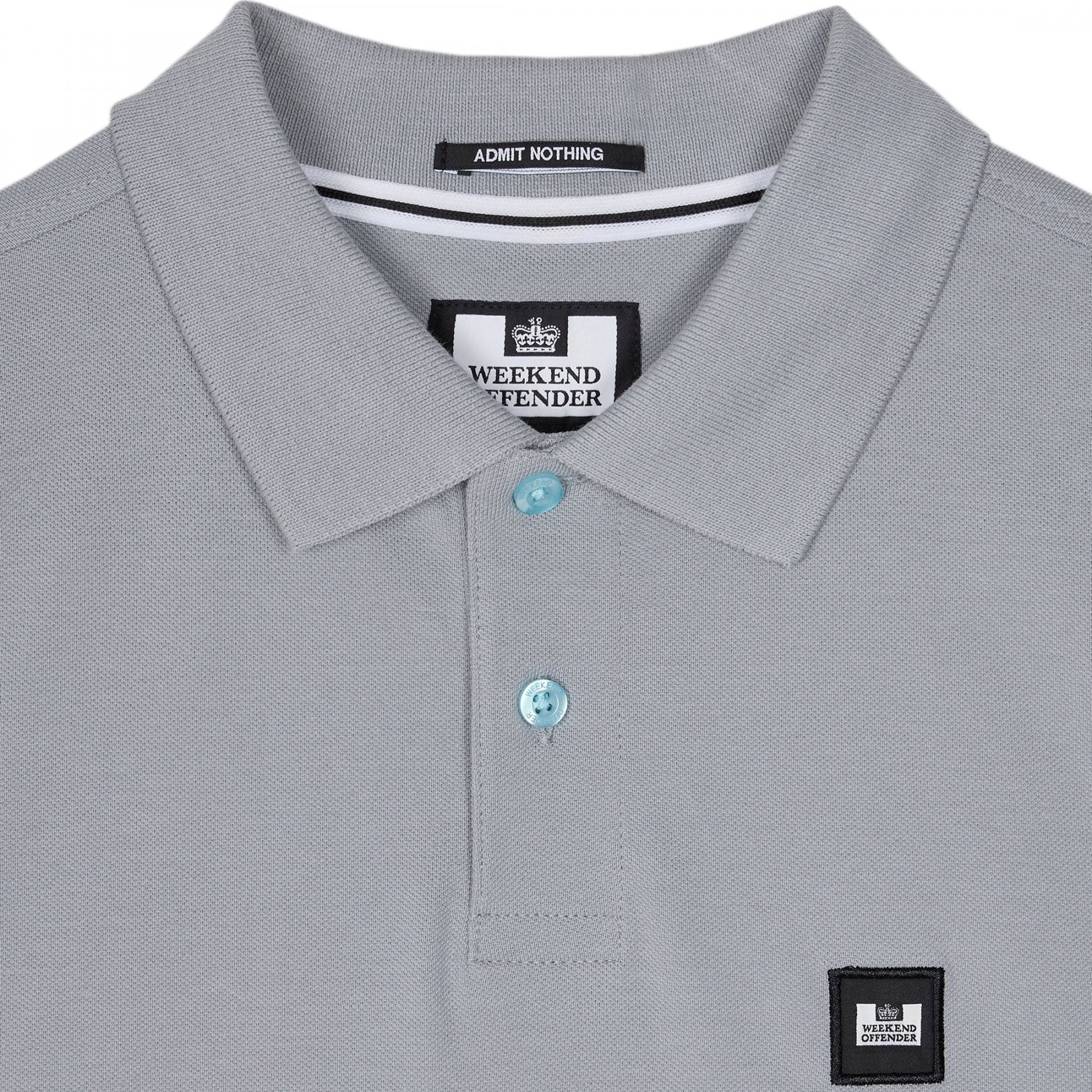 Weekend Offender Caneiros Smokey Grey Polo T-Shirt POSS2401