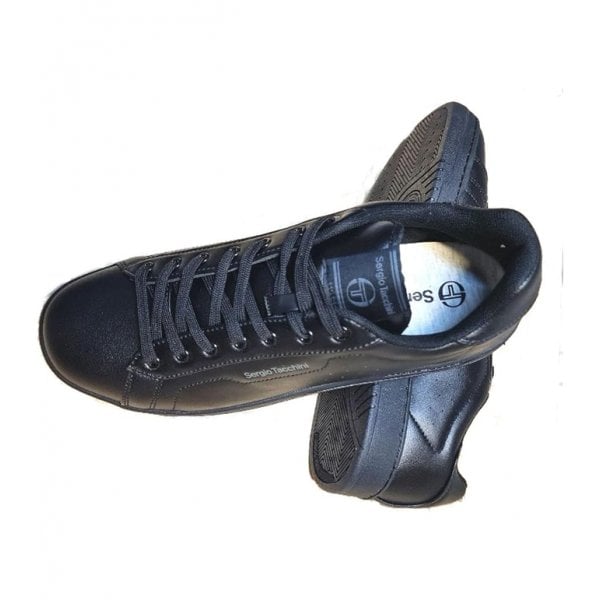 Sergio Tacchini Capri Cupsole Black PU Trainers STM417015