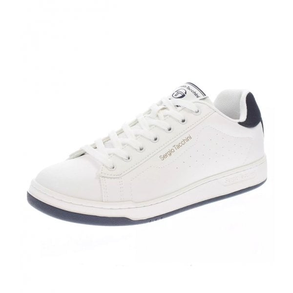 Sergio Tacchini Capri Cupsole White/Navy PU Trainers STM417015